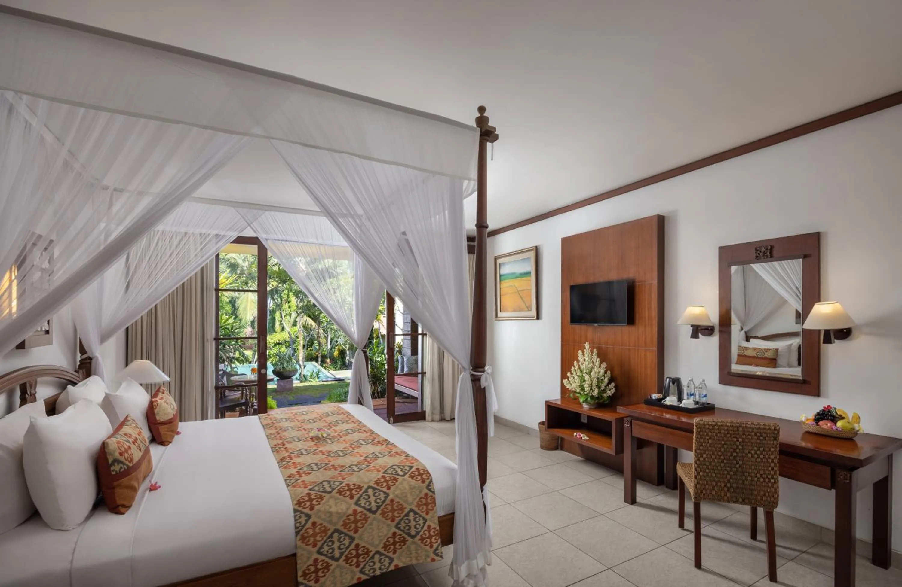 Bedroom, Bed in Kori Ubud Resort, Restaurant & Spa