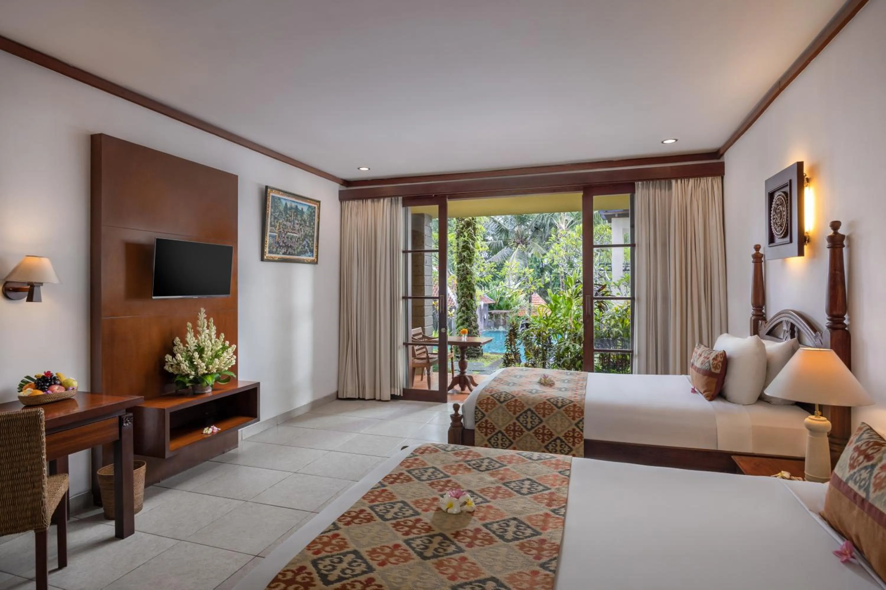 Bedroom, Bed in Kori Ubud Resort, Restaurant & Spa