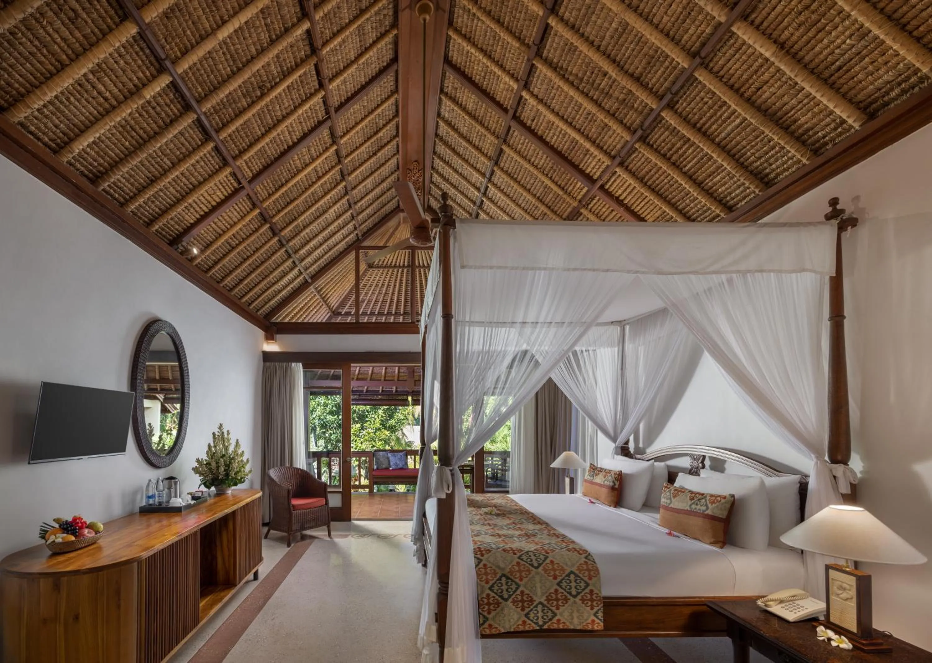 Bedroom, Bed in Kori Ubud Resort, Restaurant & Spa