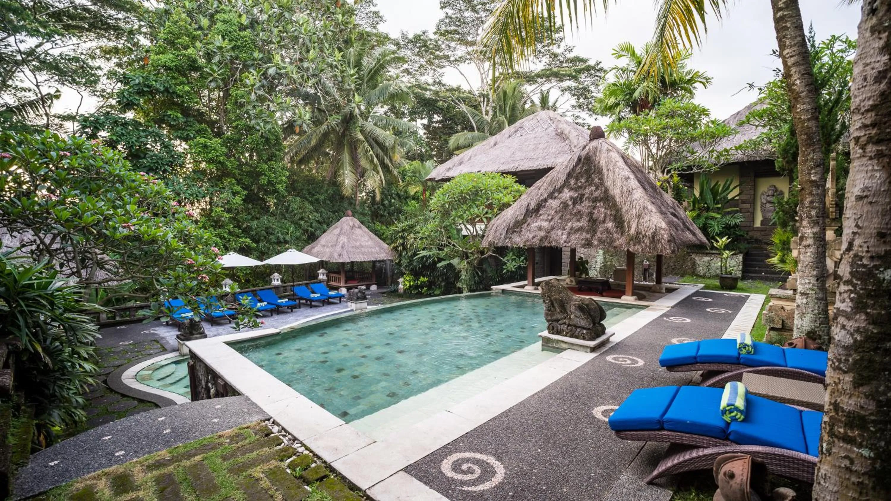 Pool view in Kori Ubud Resort, Restaurant & Spa