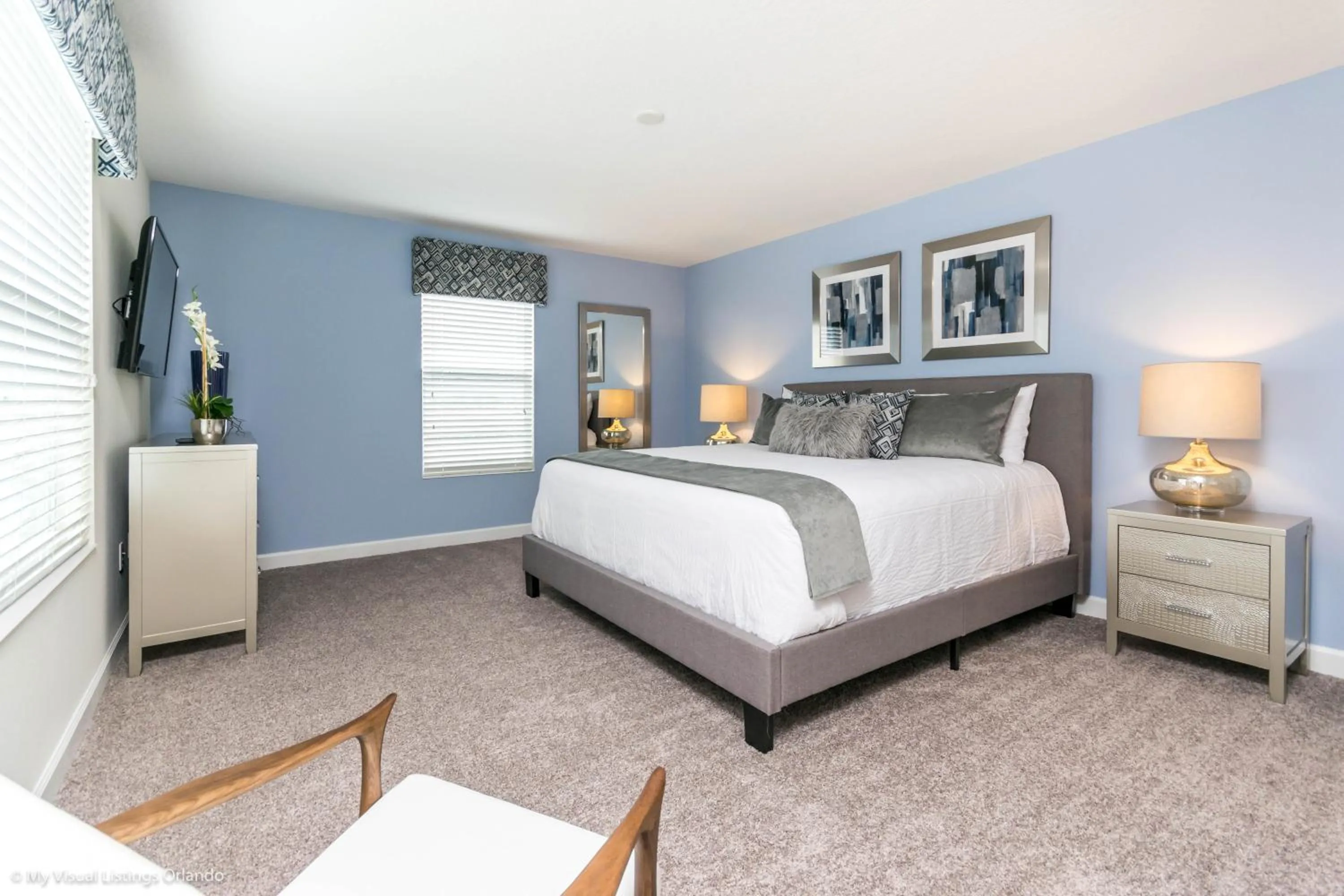 Bed in Beautiful Home wPrivate Pool & Spa, near WDW