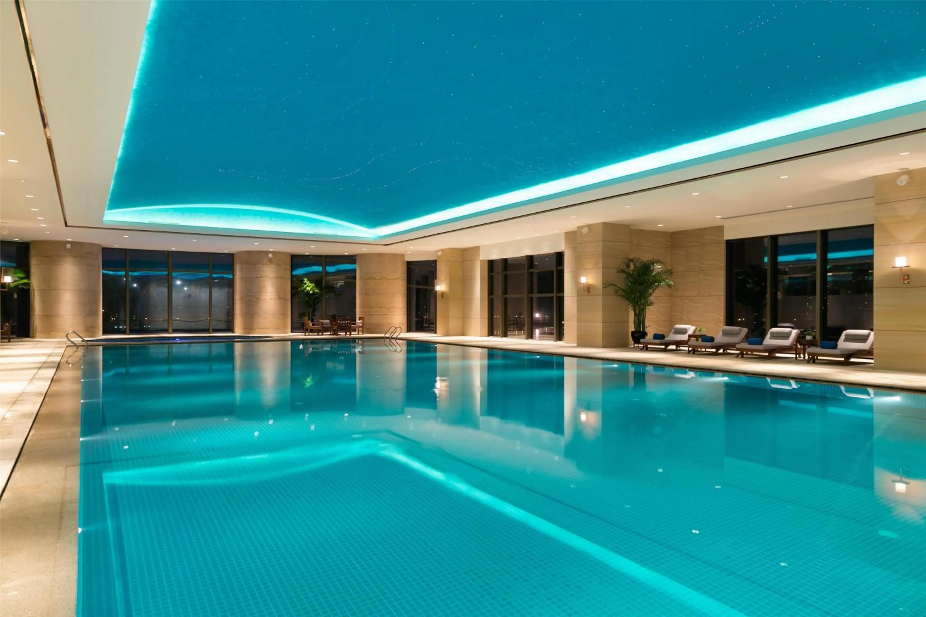 Pool view in Kempinski Hotel Xiamen