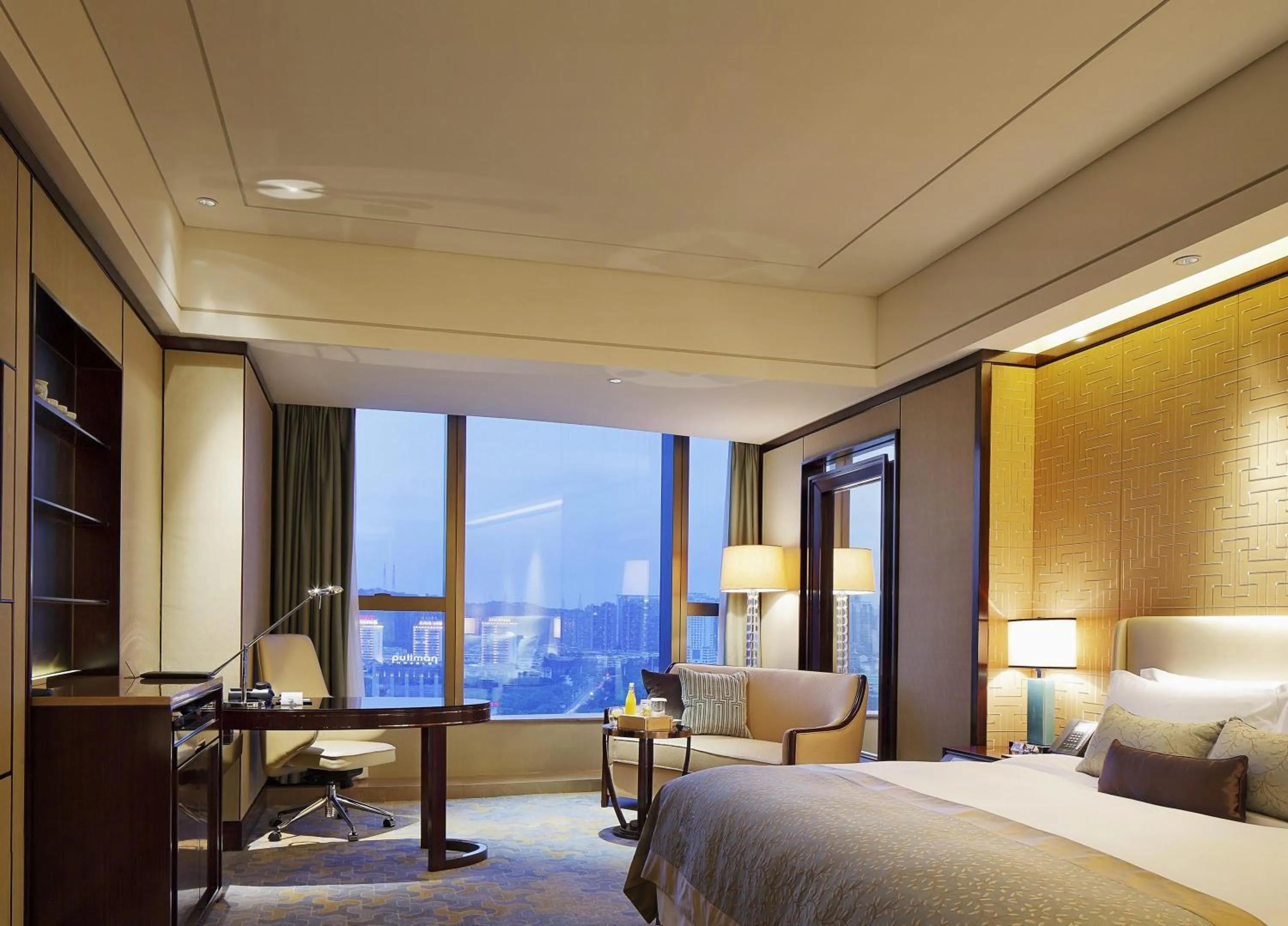 View (from property/room), Bed in Kempinski Hotel Xiamen