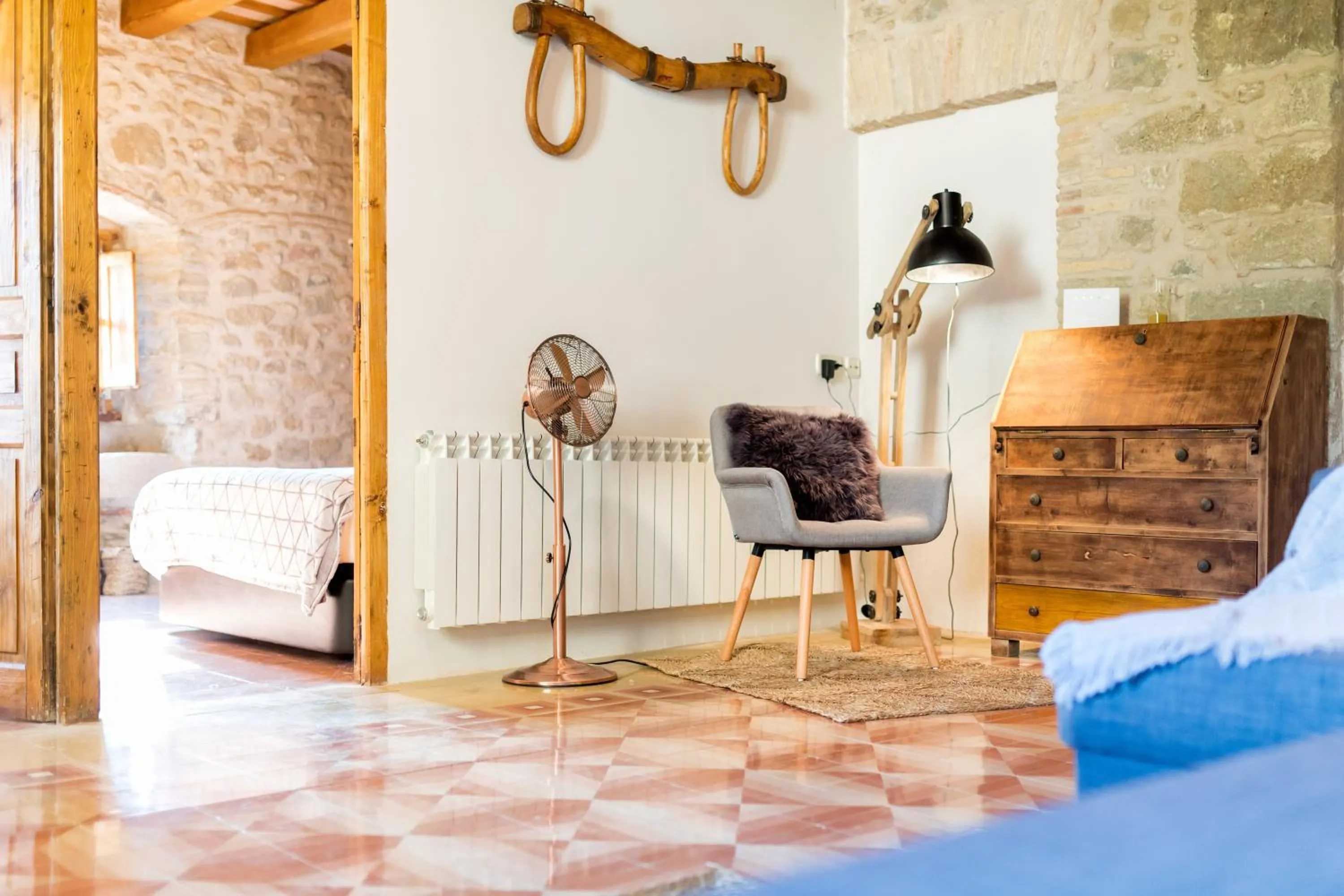 Living room, Bed in Flateli Diana