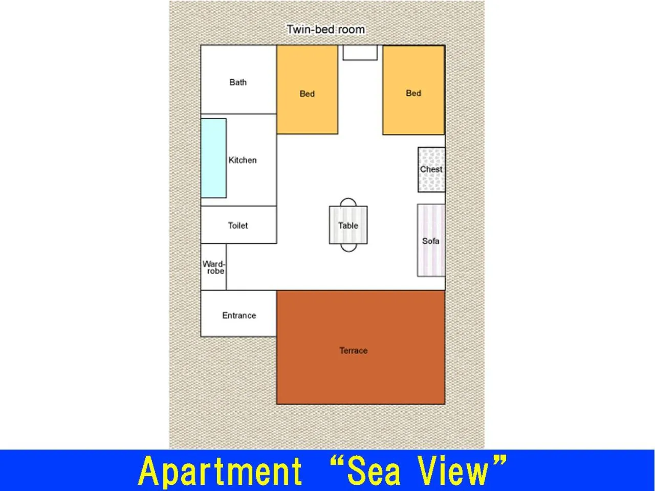 Floor plan in Beach Village Nosoko