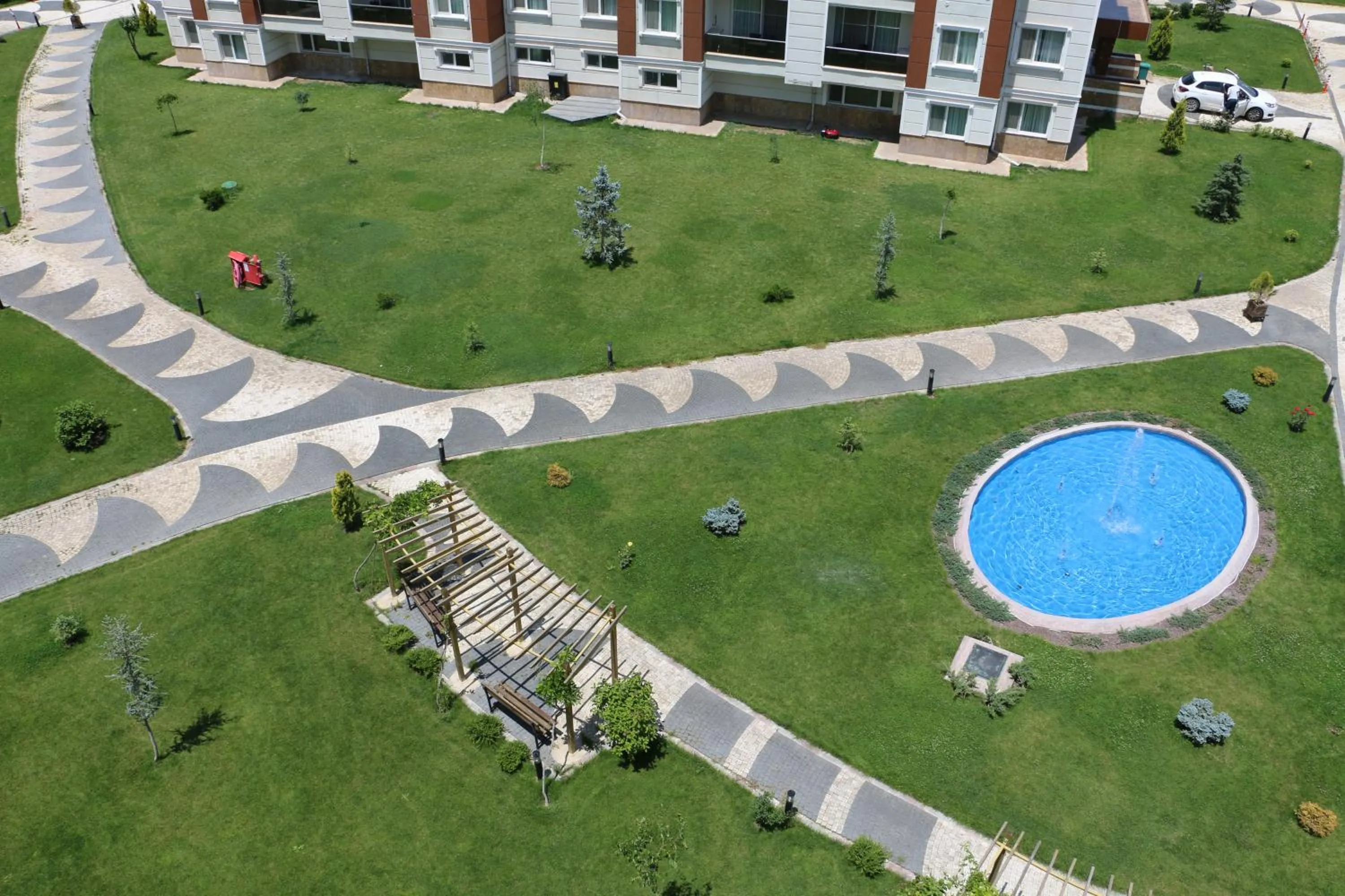 Garden view in Aforia Thermal Residences