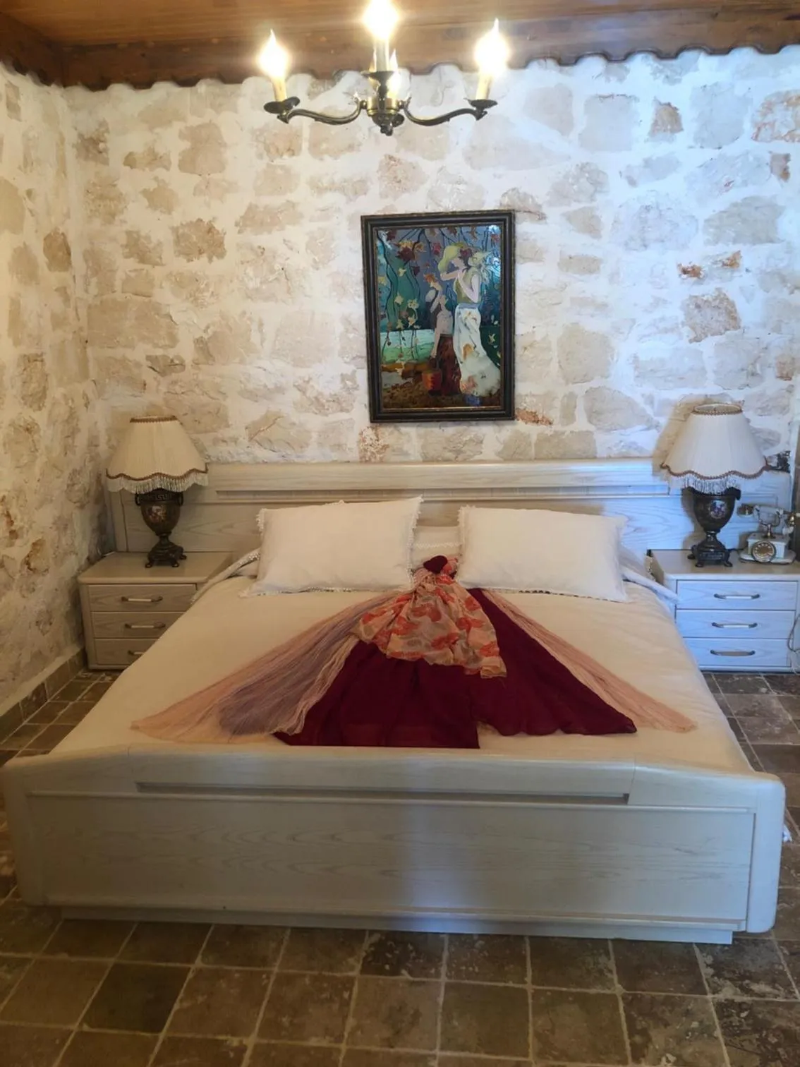 Bed in Likya Yolu Palas Hotel