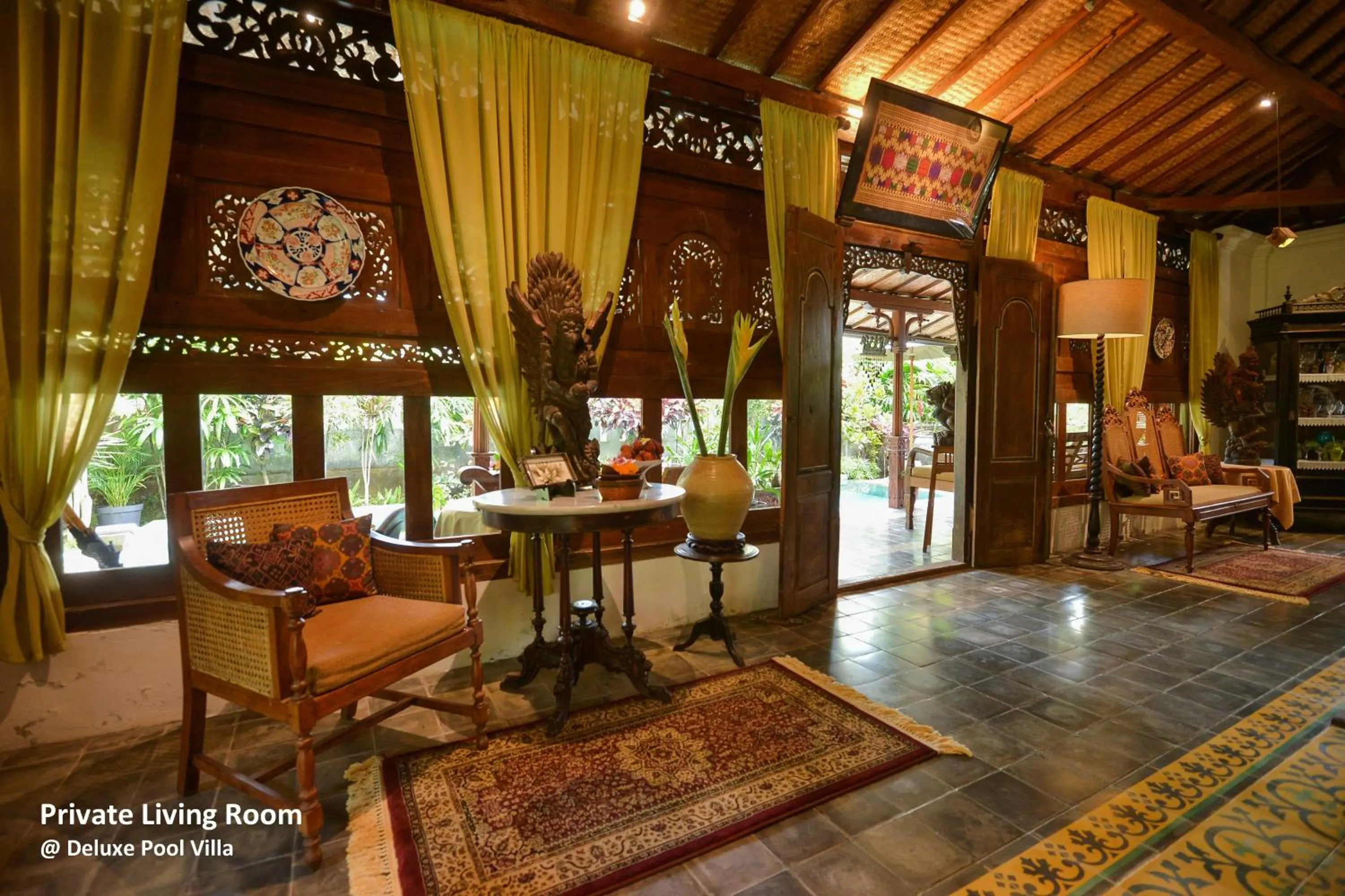 Living room in Ubud Syailendra Villas