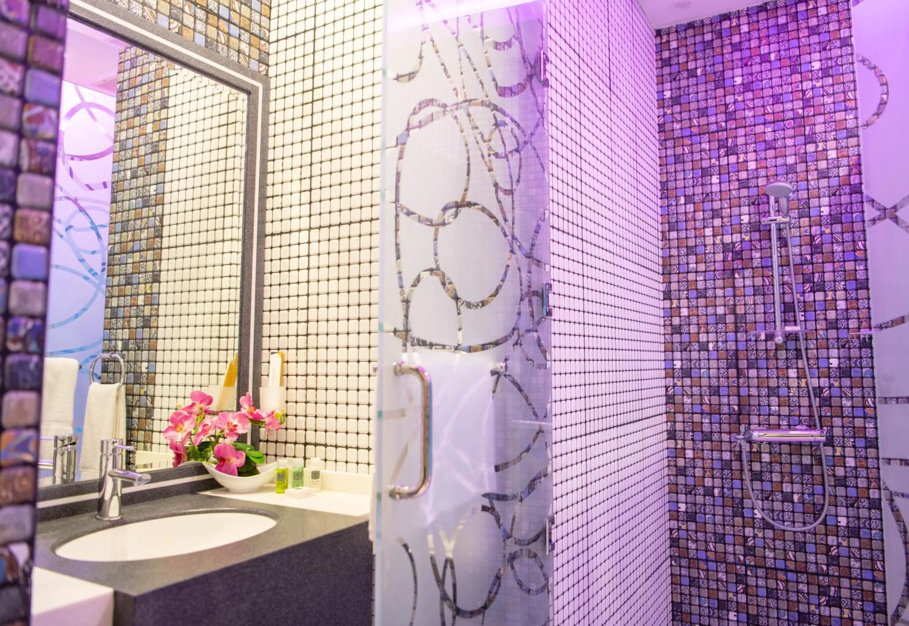 Shower in Viola Hotel