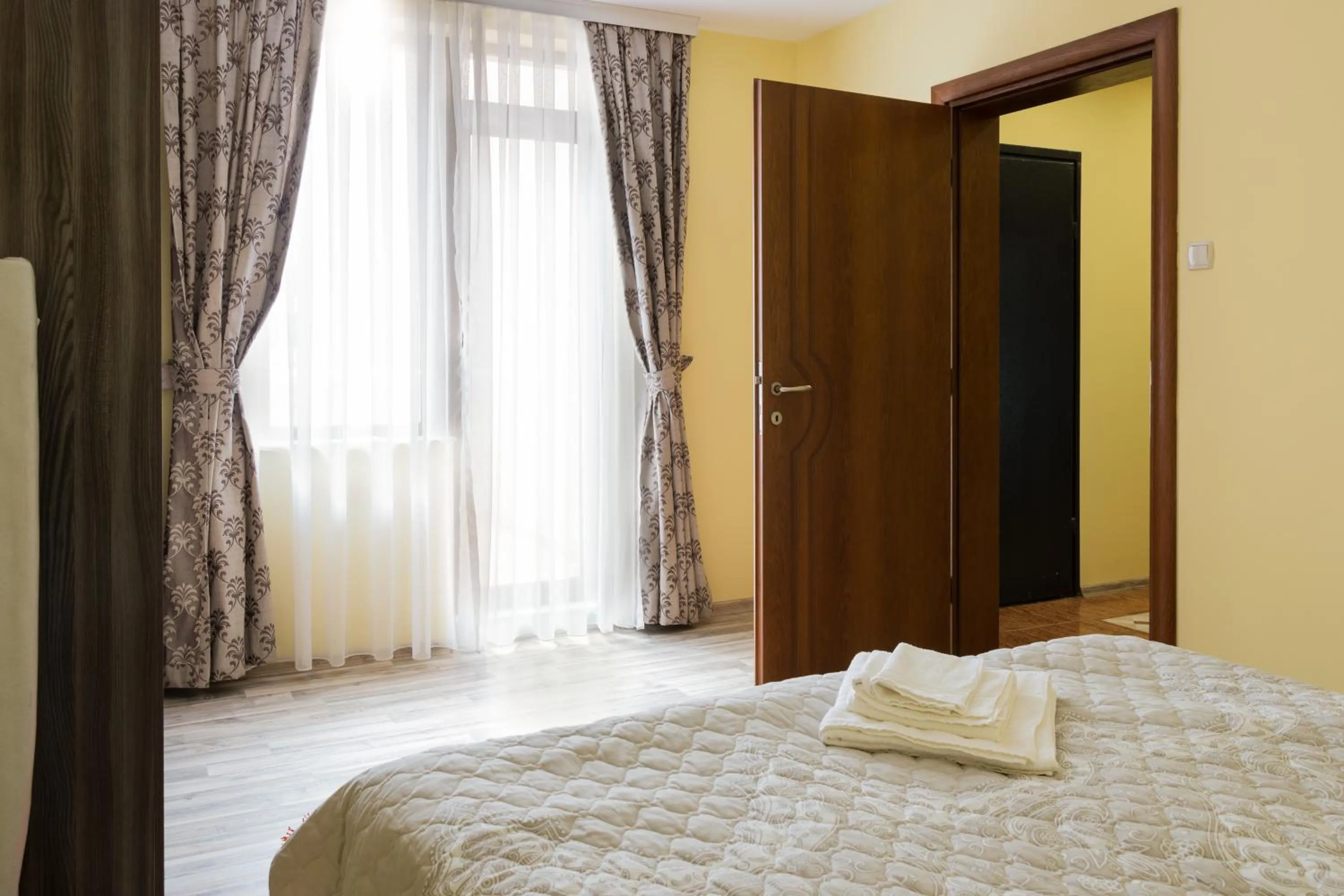 Bedroom, Bed in Apartments Nasini by Flat Mаnager