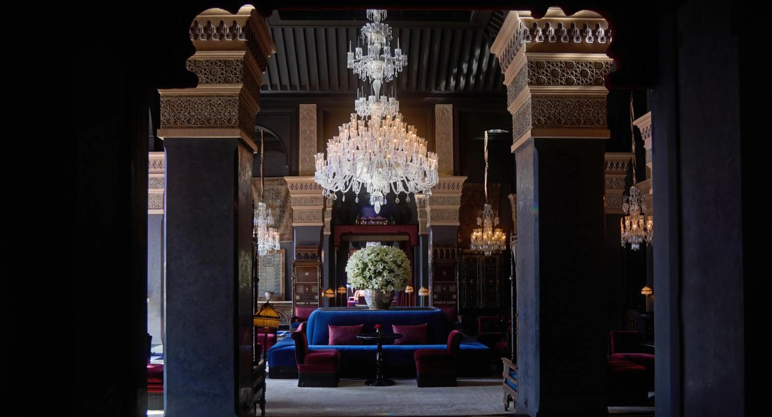 Living room, Bed in Selman Marrakech
