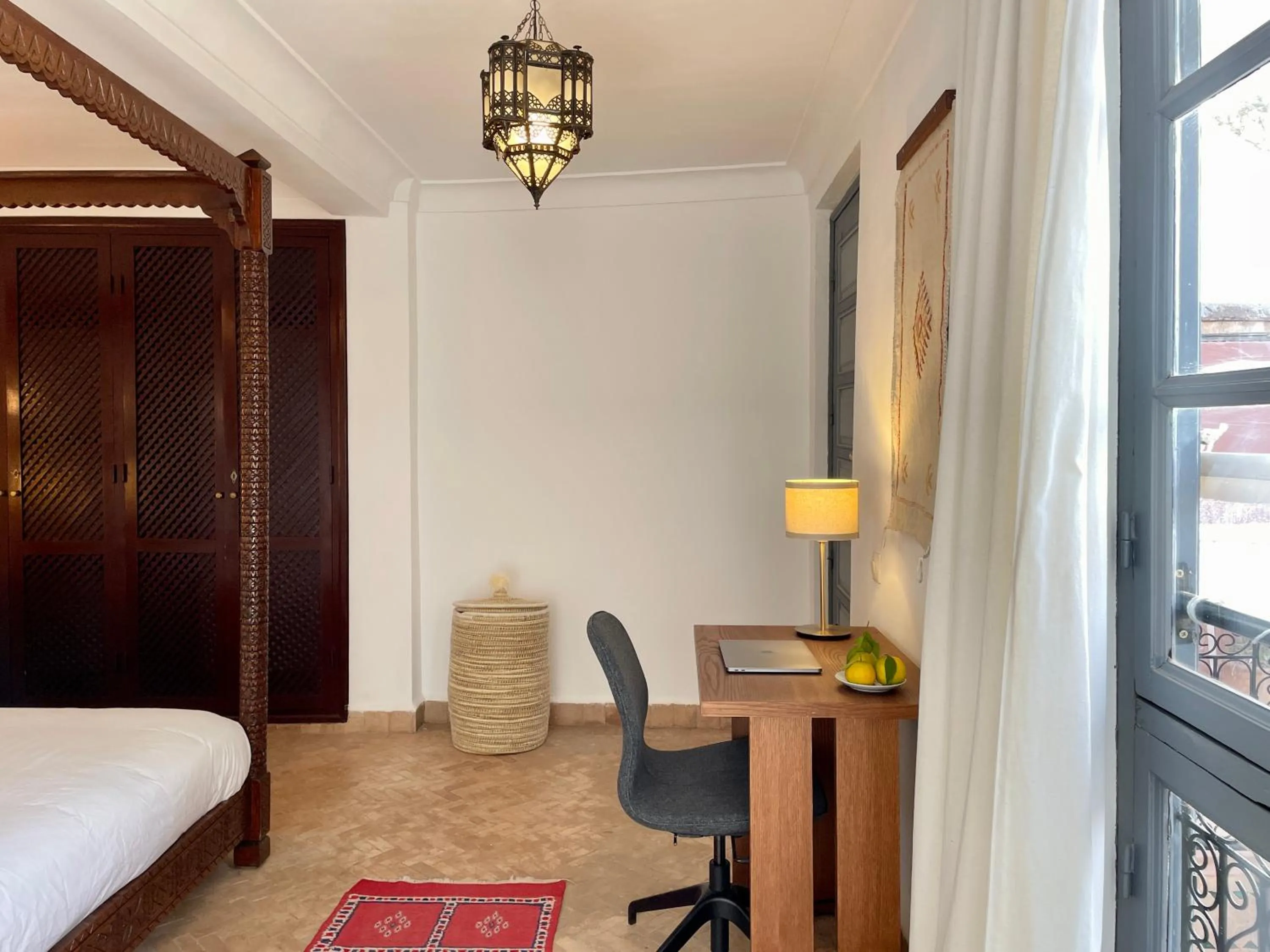 Seating area, Bed in Outsite Marrakesh