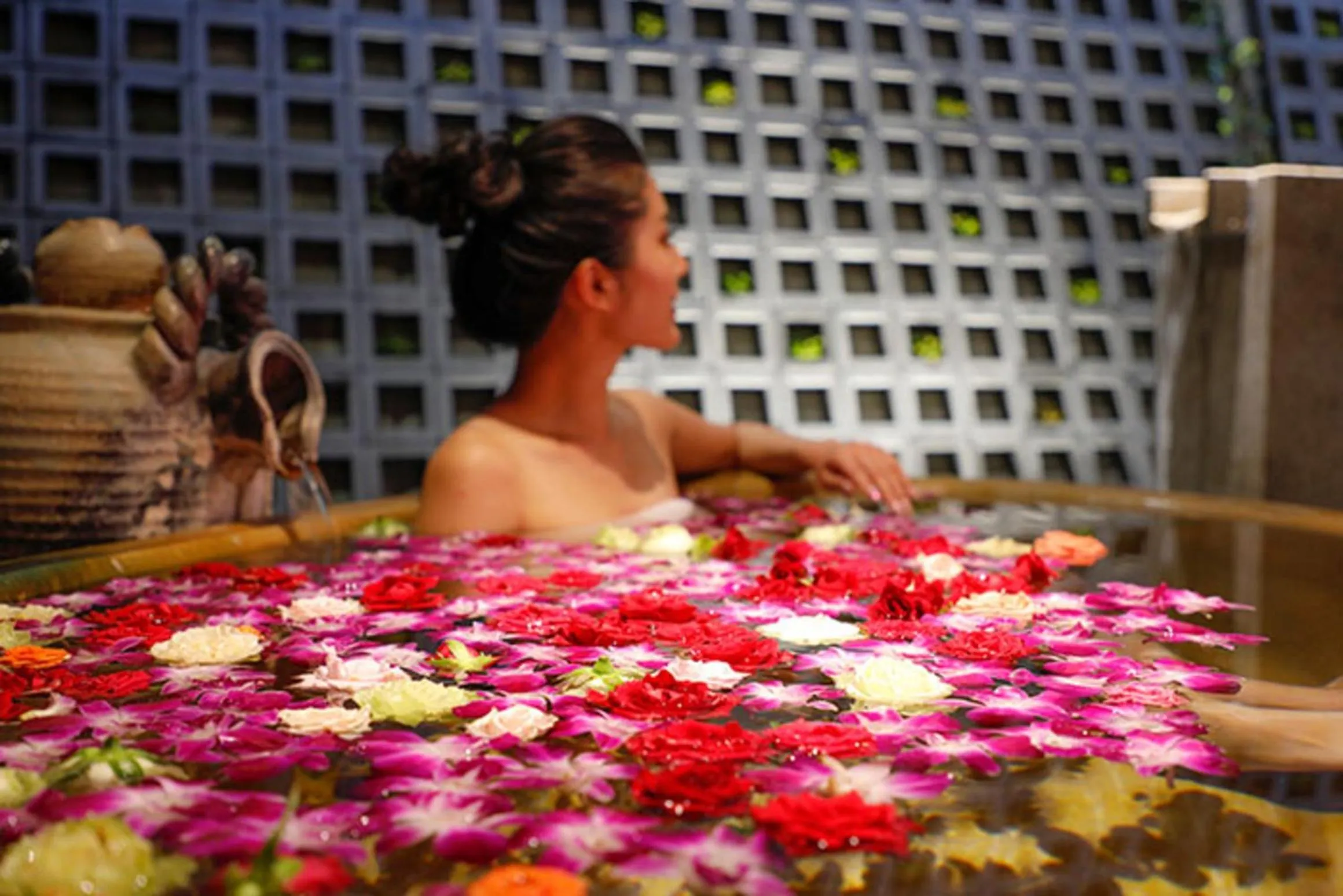 Hot Spring Bath in Yuraku Kinosaki Spa & Gardens