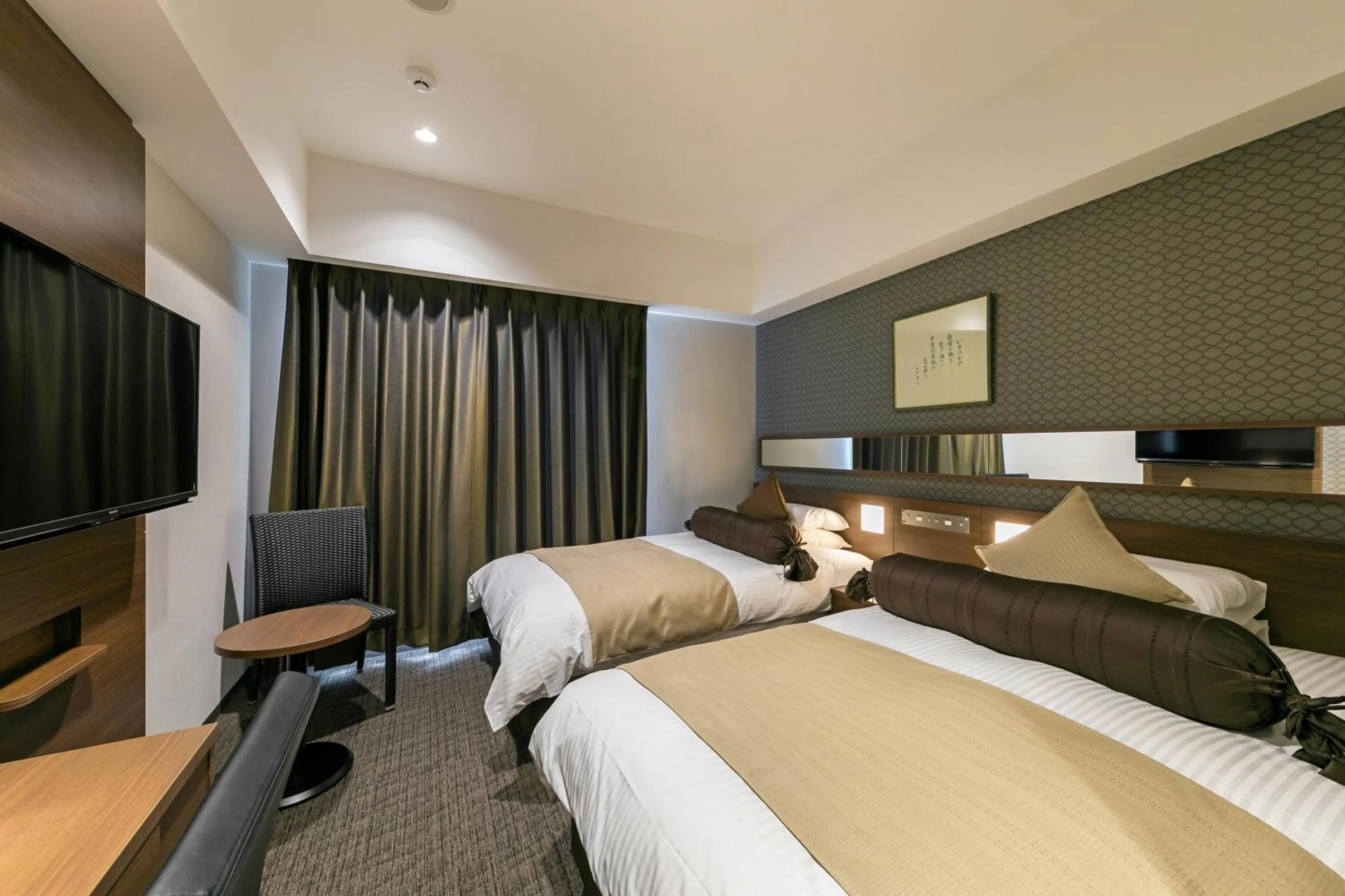 Bed in Hotel Miyahira