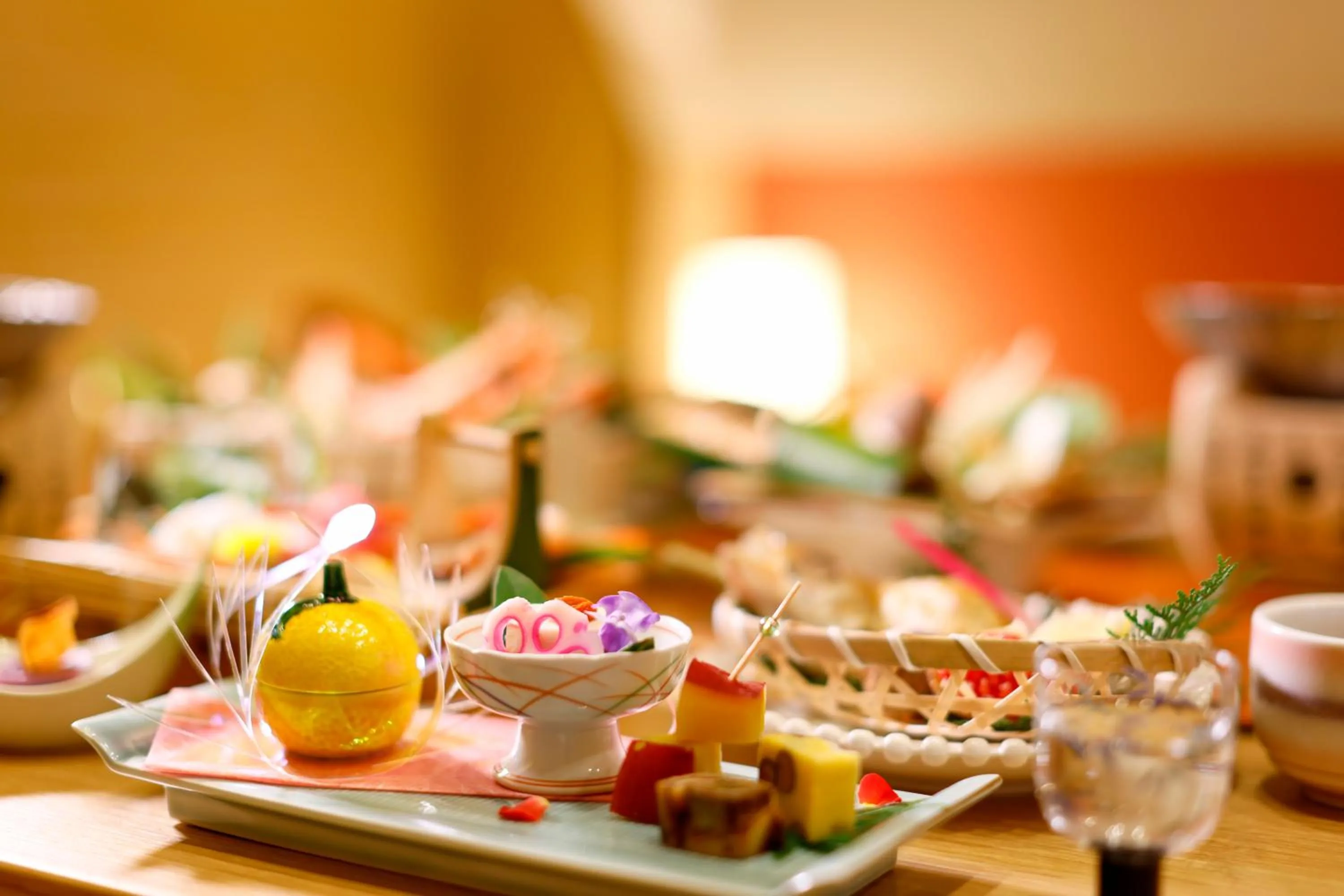 Food close-up in Kawaguchiya Kinosaki Riverside Hotel