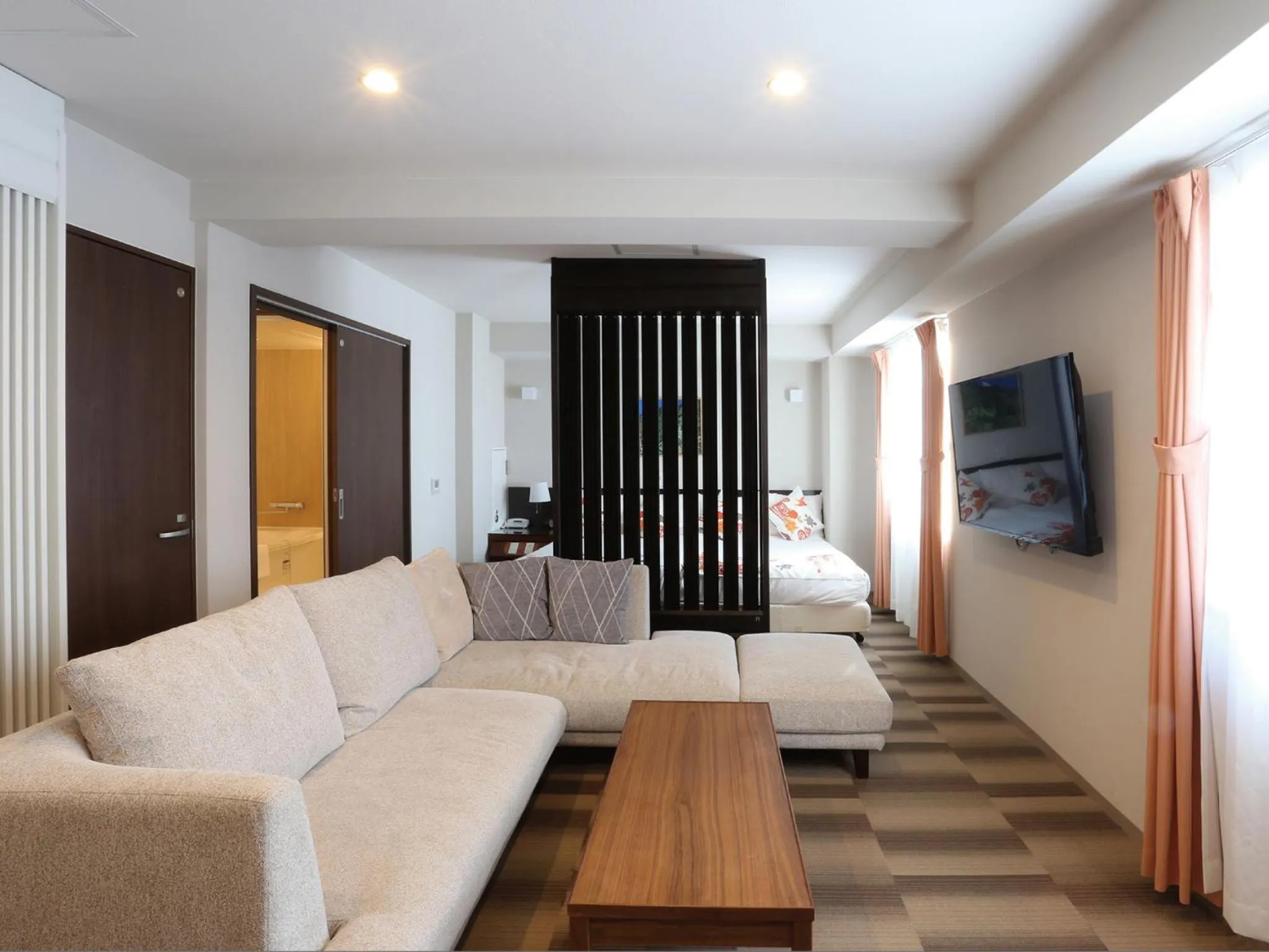 Living room in Hotel Naha City -Kokusai Street-