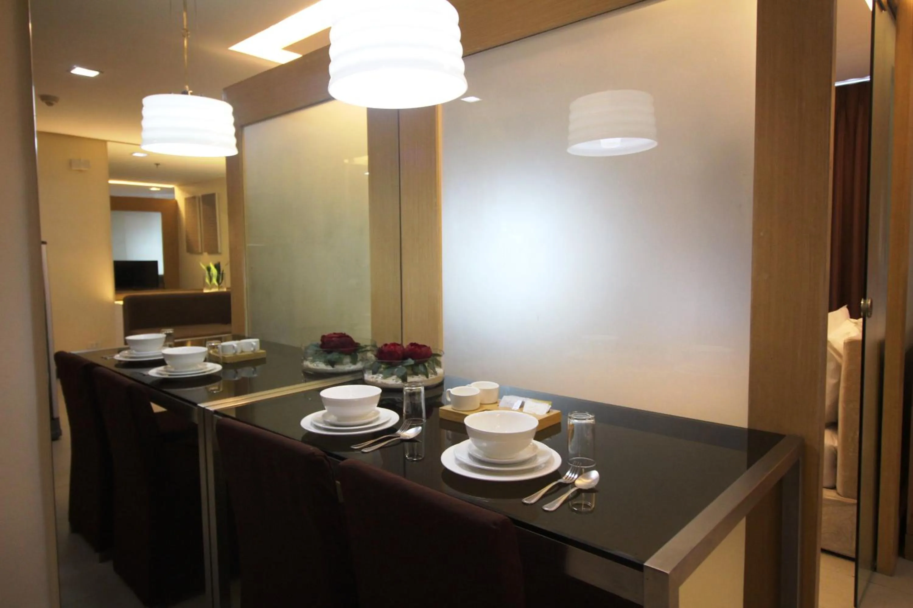 Dining area in BSA Twin Towers