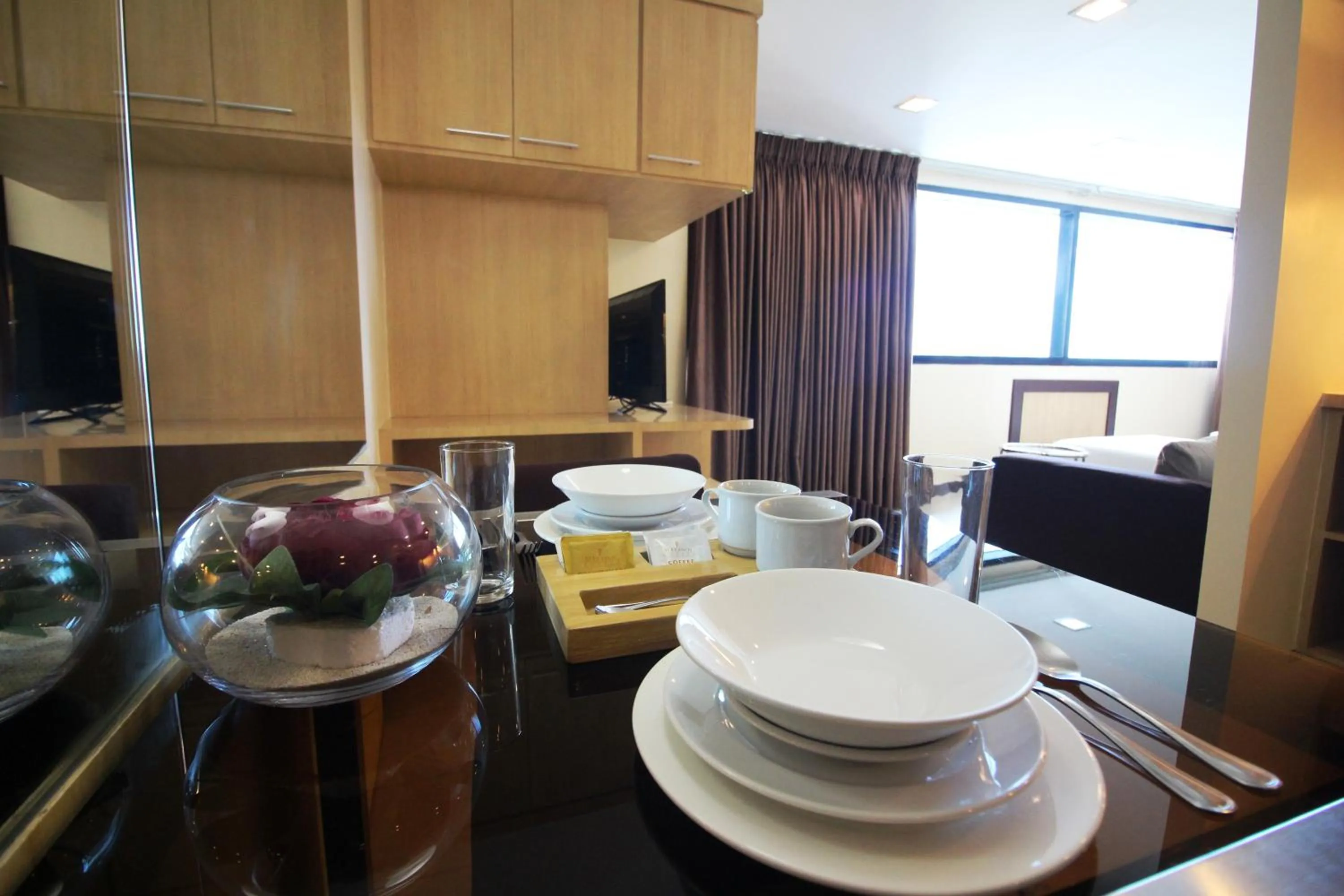 Dining area in BSA Twin Towers