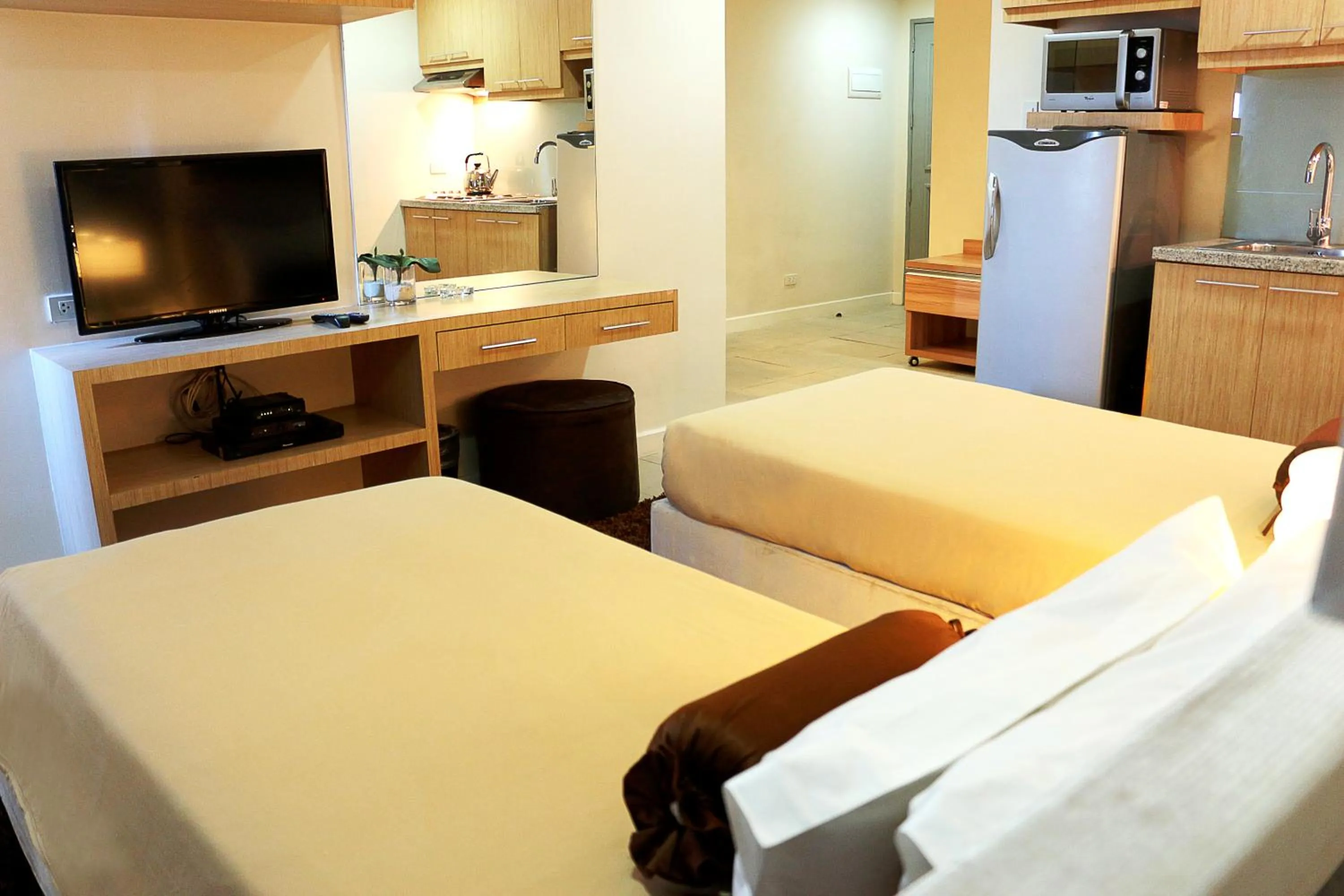 Photo of the whole room, Bed in BSA Twin Towers