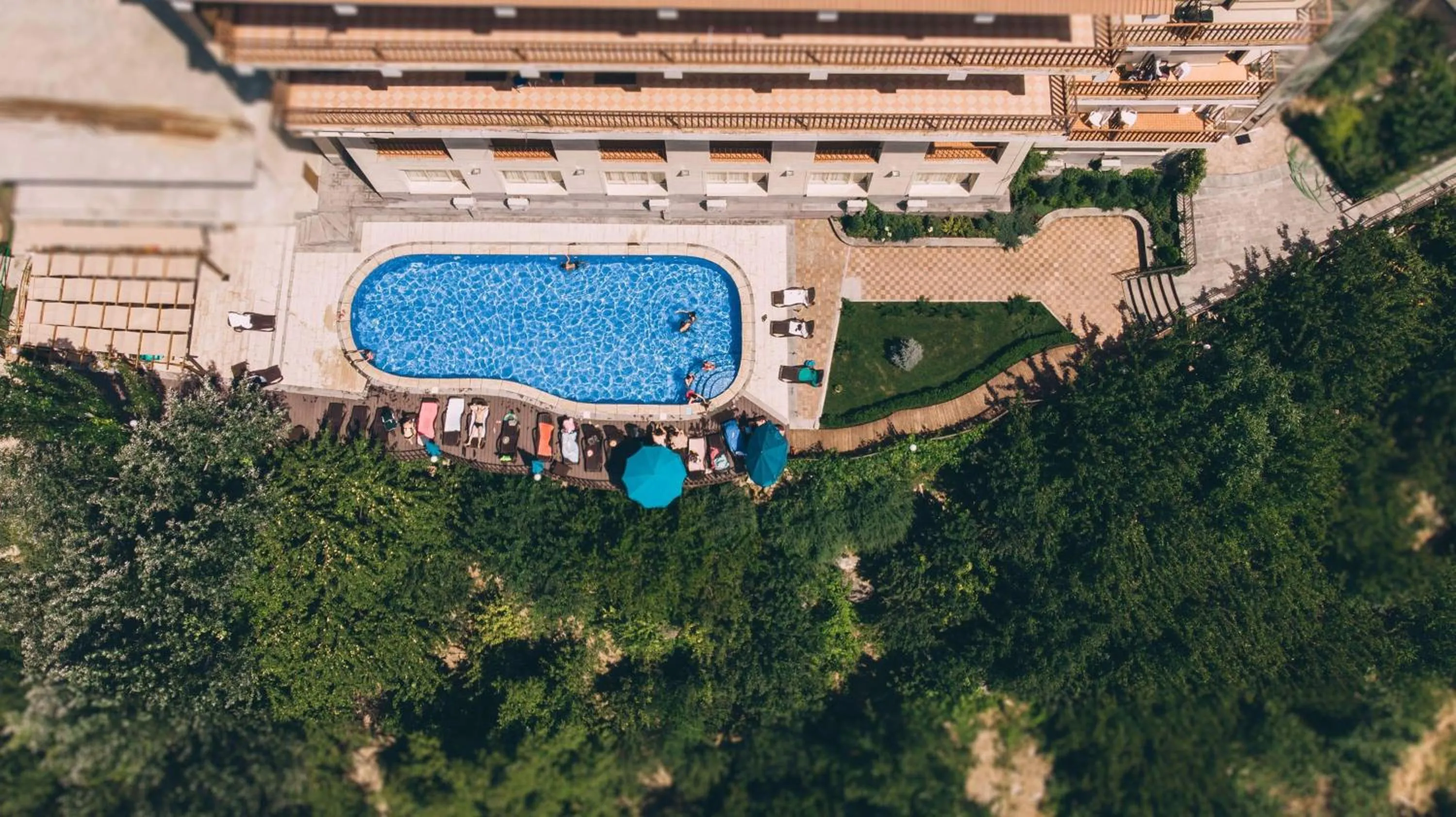 Bird's eye view in Olympia Garden Hotel