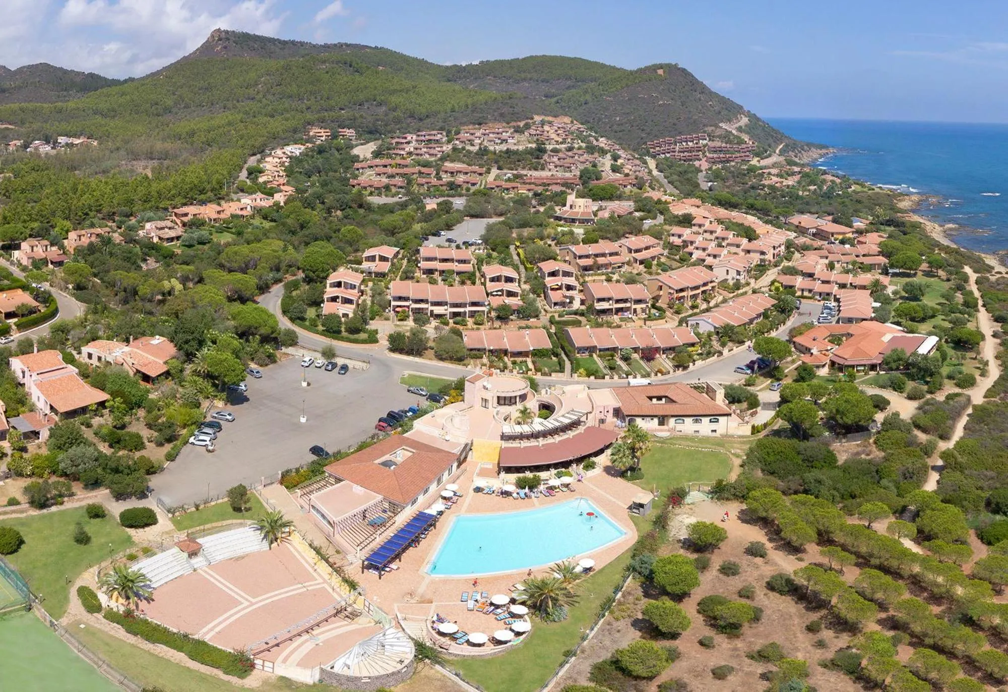 Bird's eye view in Residence Il Borgo di Porto Corallo