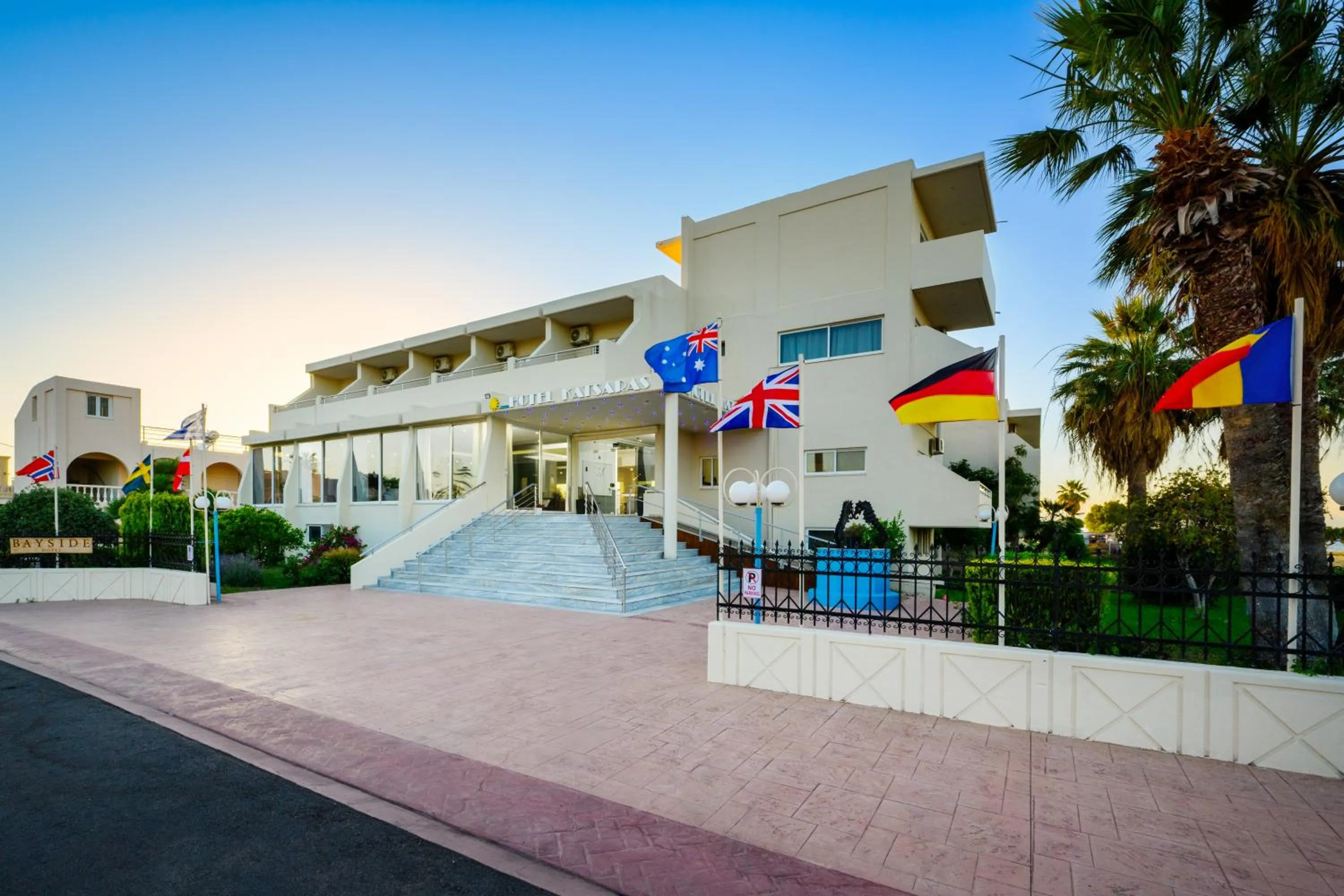 Property building in Bayside Hotel Katsaras