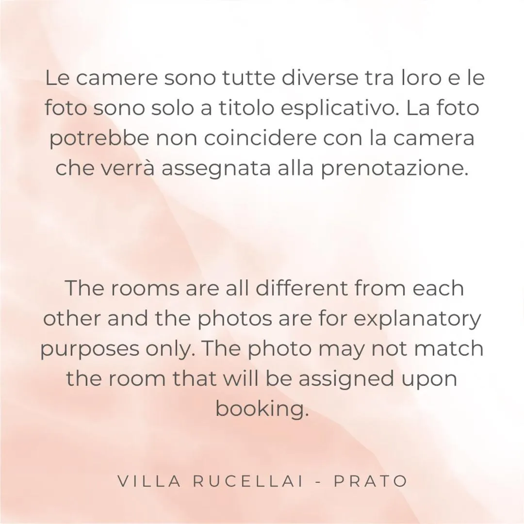 Text overlay in Villa Rucellai