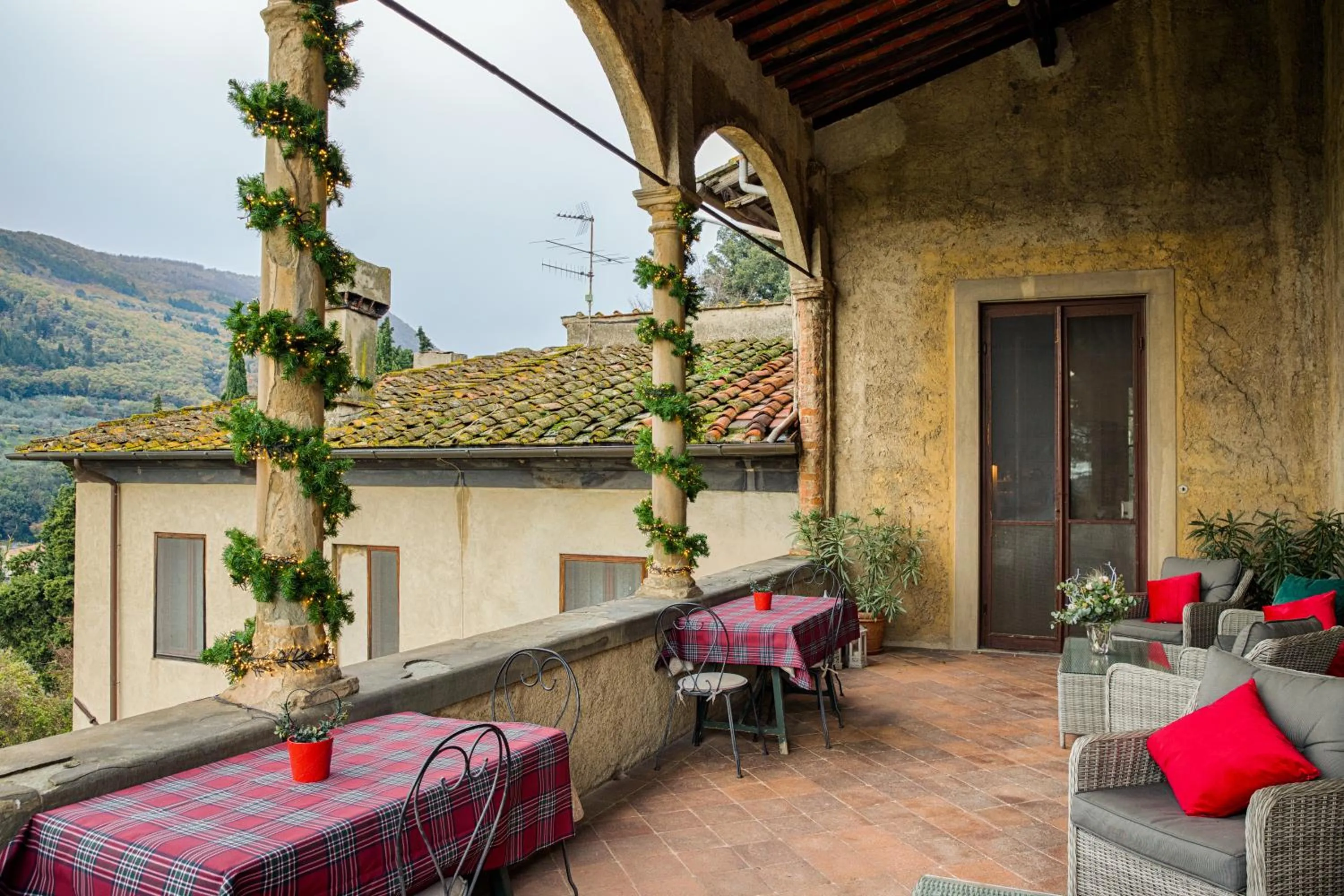 Balcony/Terrace in Villa Rucellai
