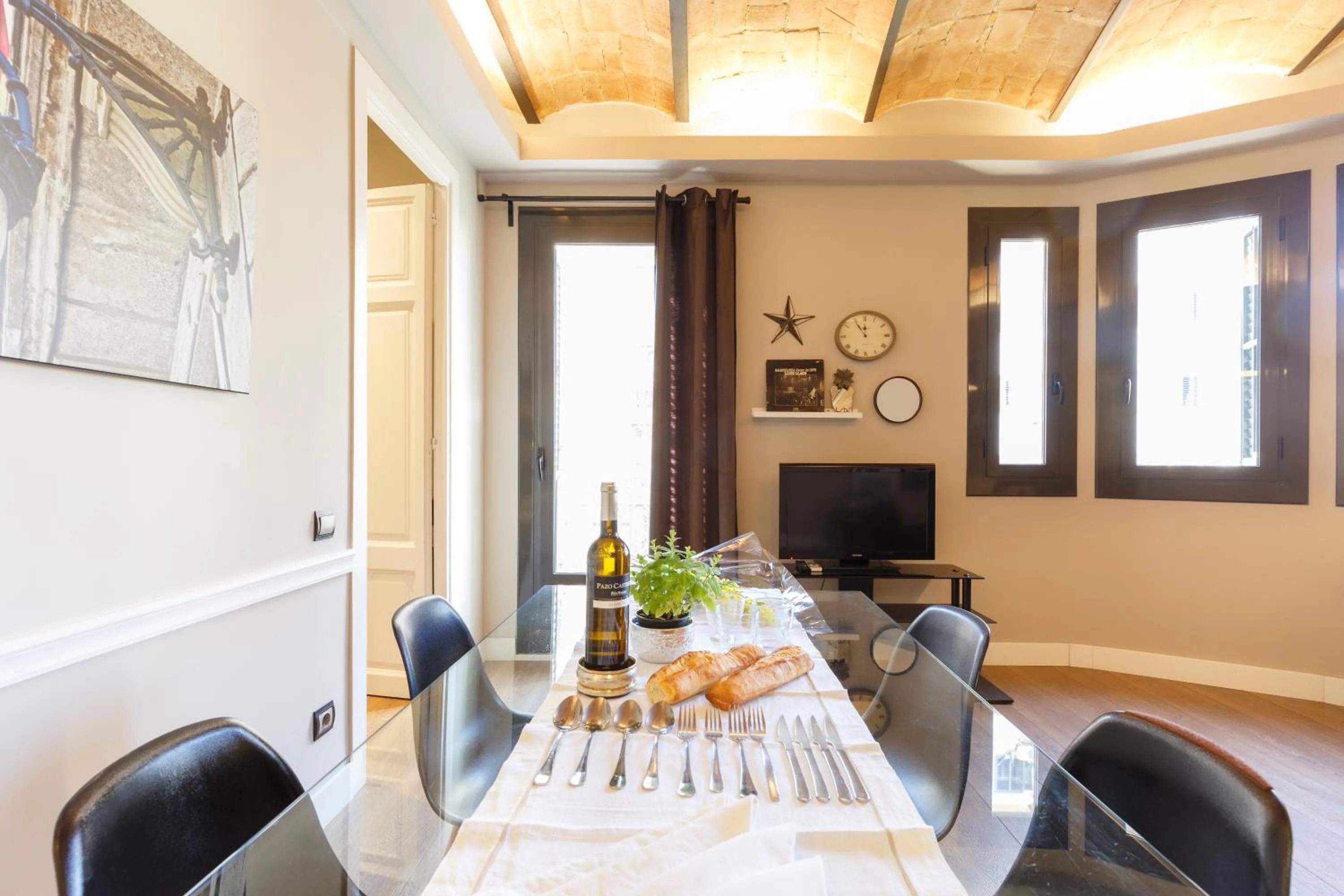 Living room in AinB Eixample-Miro Apartments