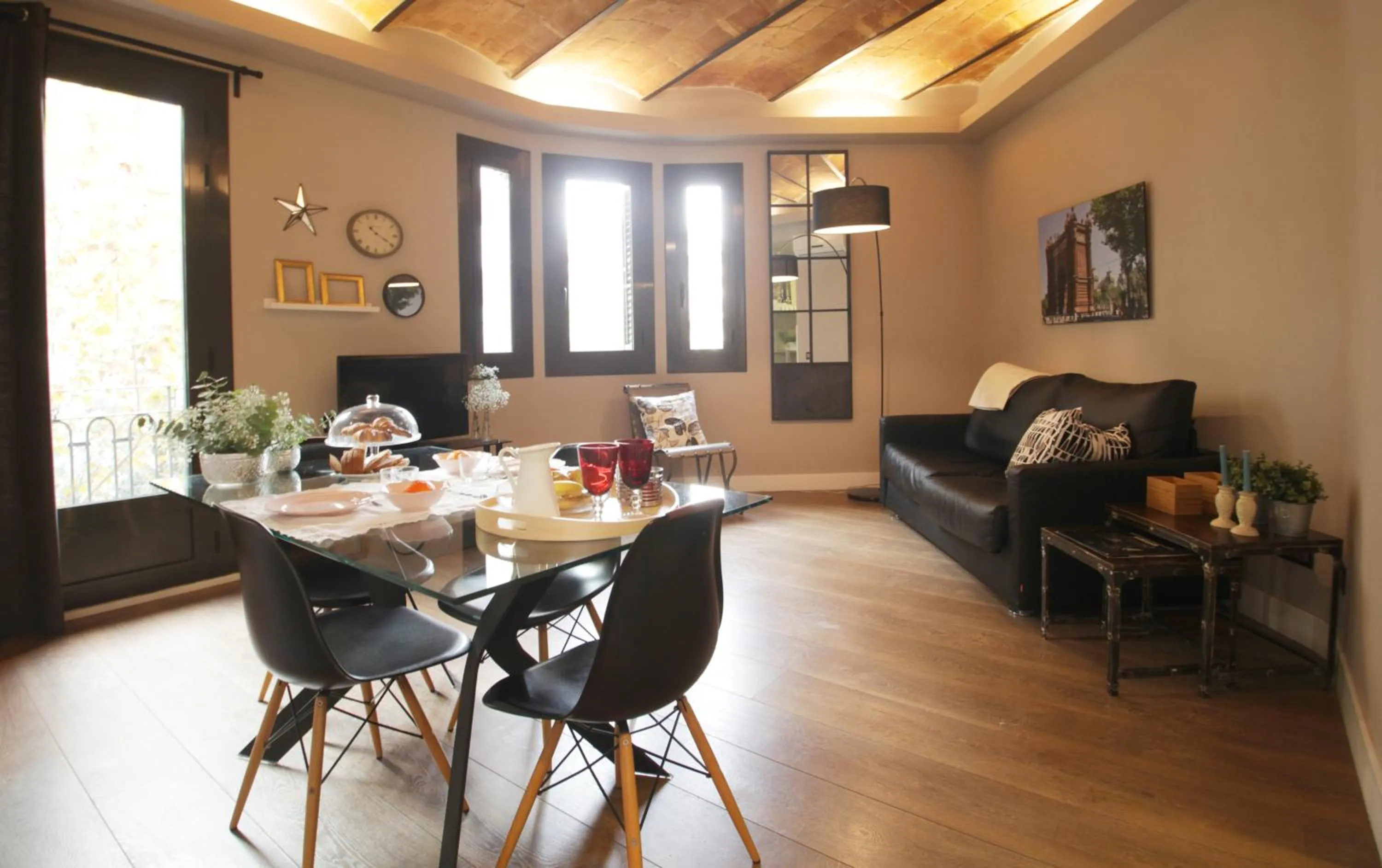 Living room in AinB Eixample-Miro Apartments