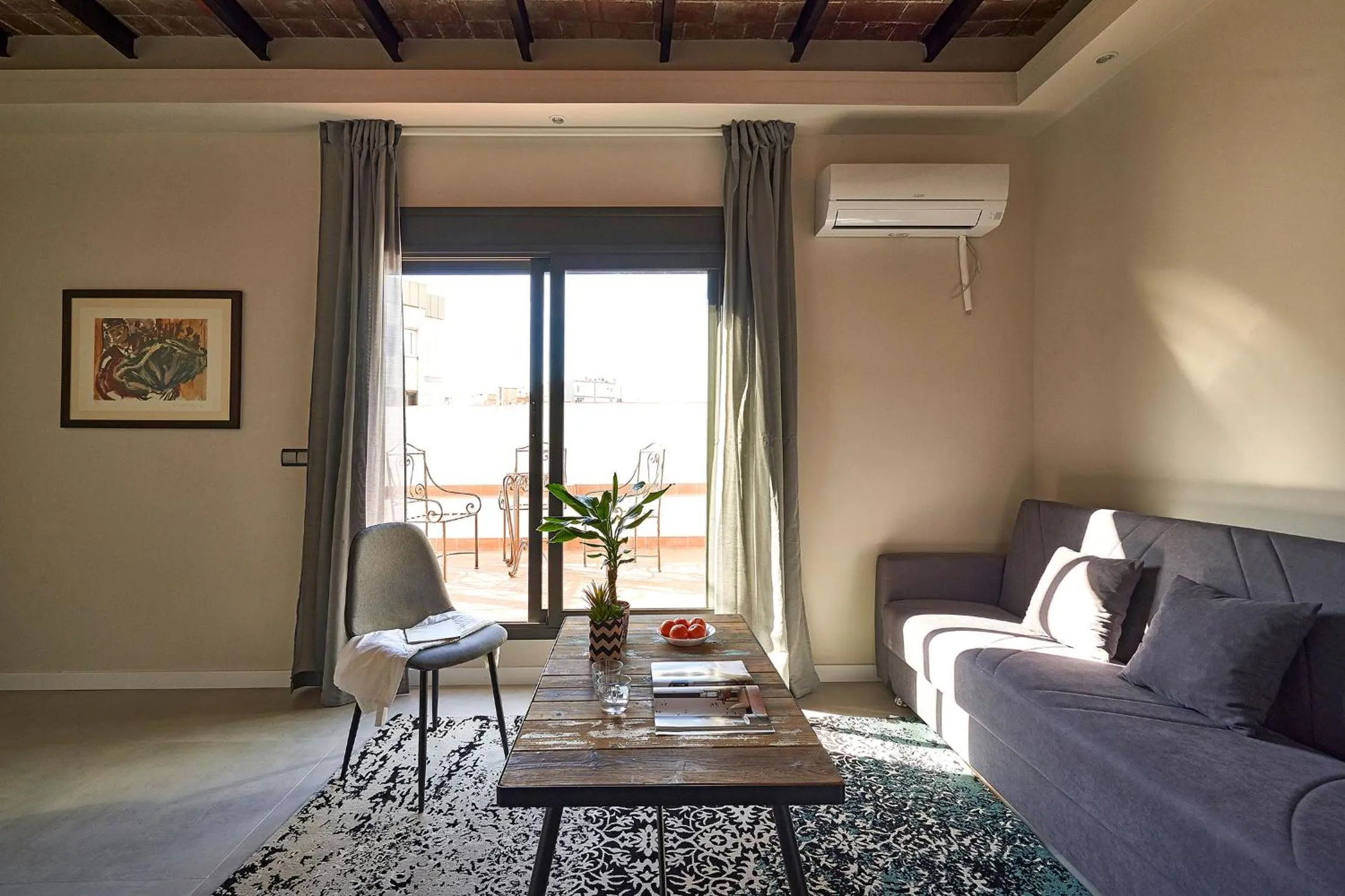 Living room in AinB Eixample-Miro Apartments