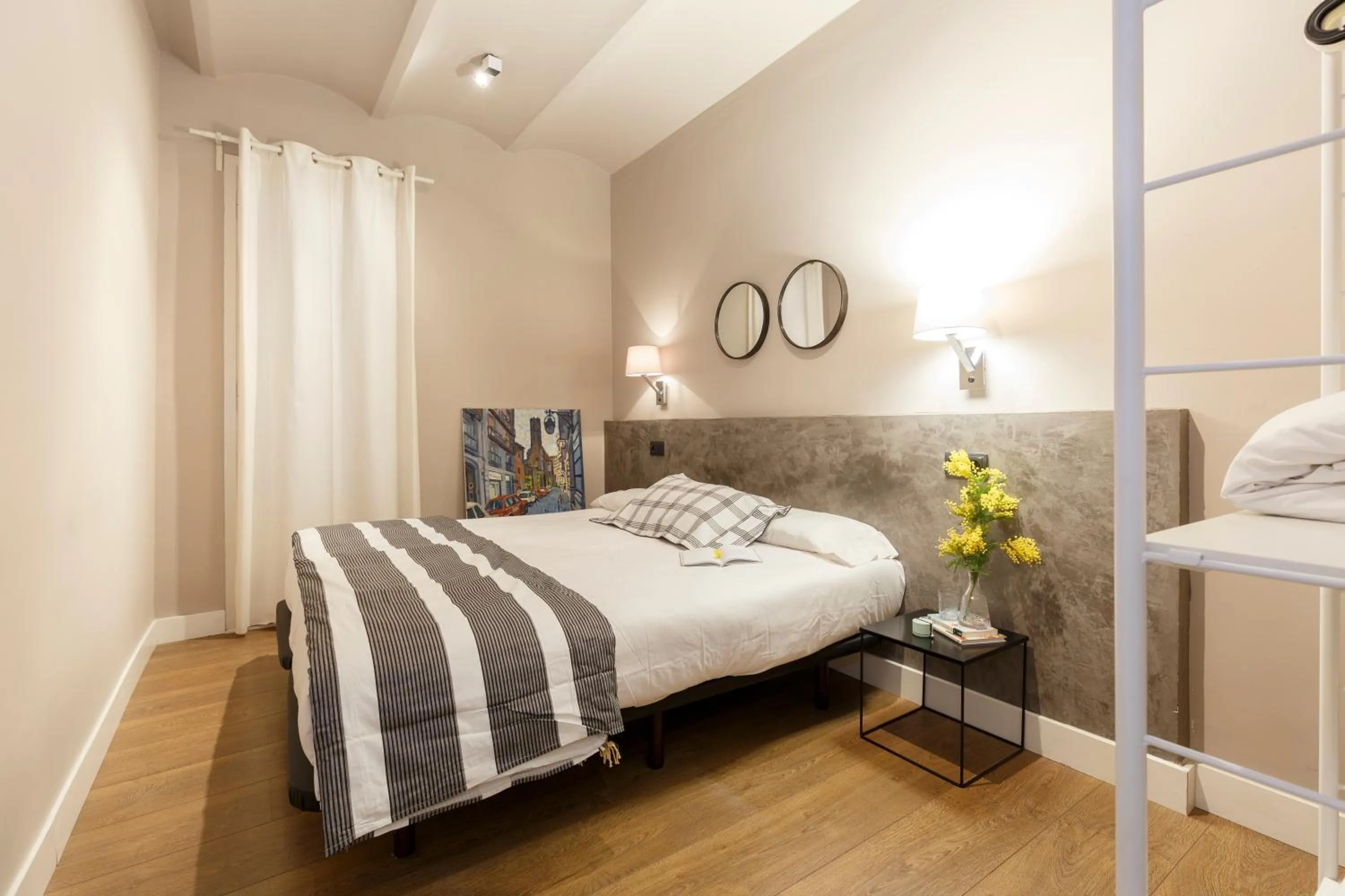 Bedroom, Bed in AinB Eixample-Miro Apartments