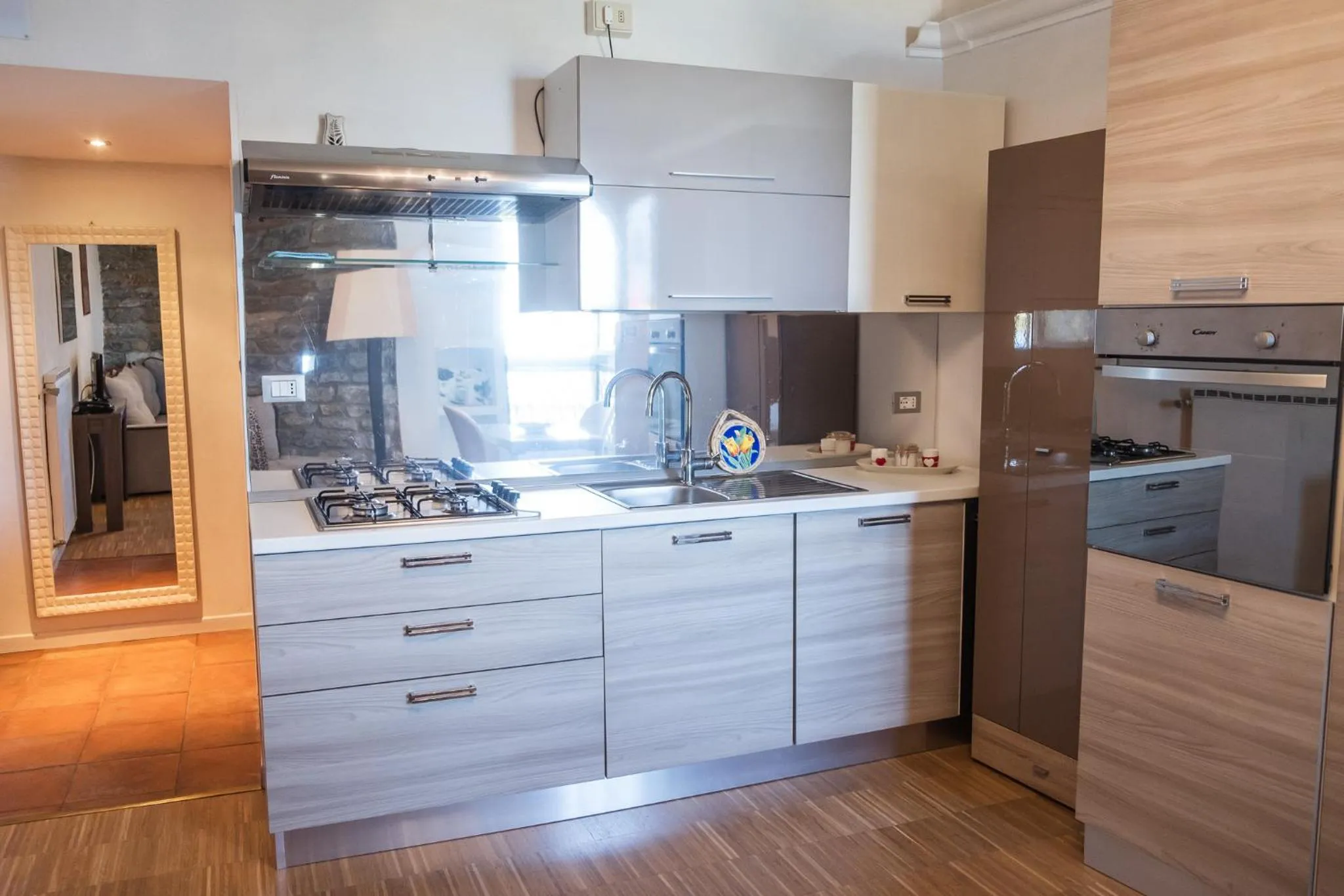 Kitchen or kitchenette in Hotel Miramare