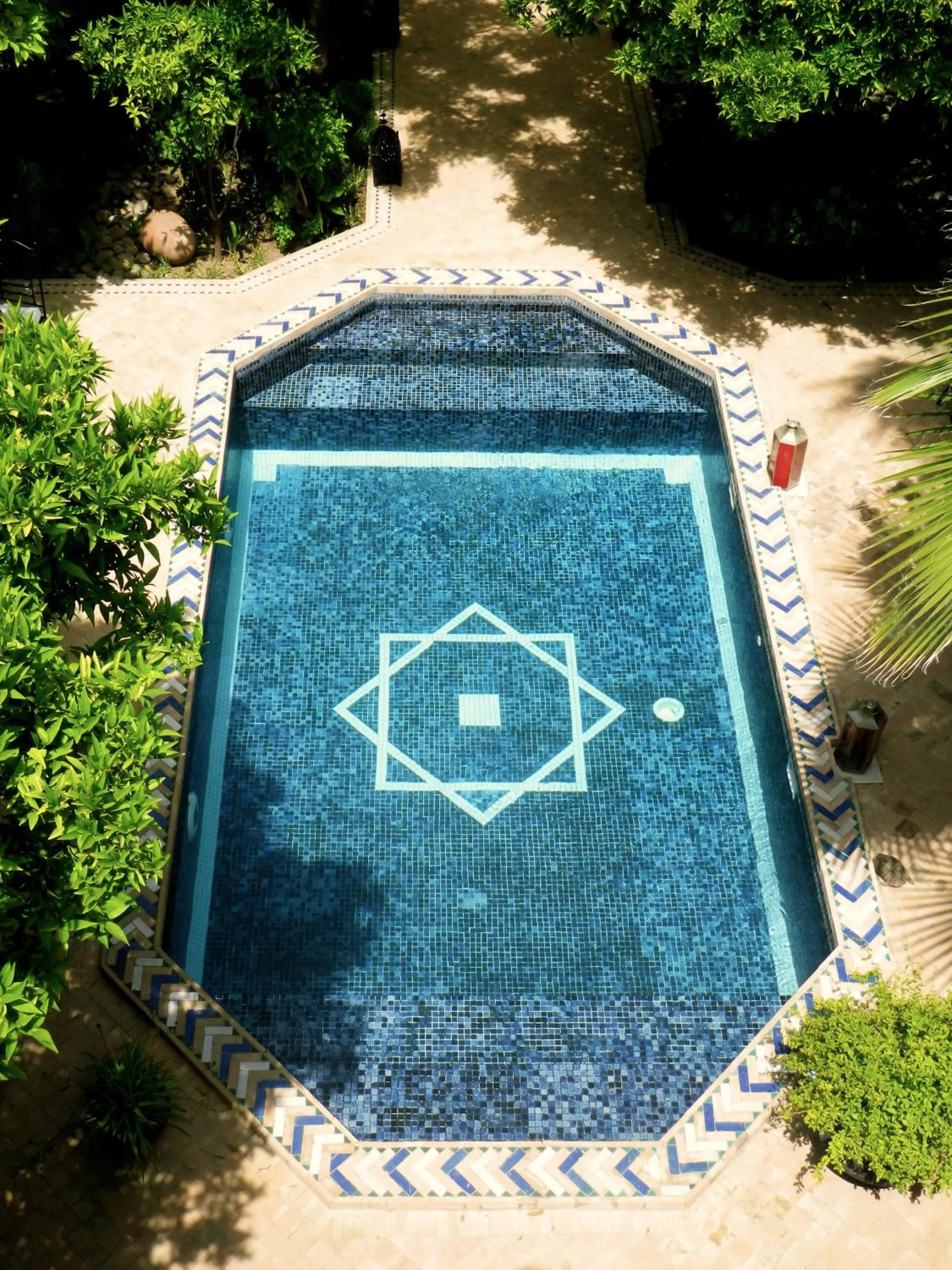 Bird's eye view in Riad Laila