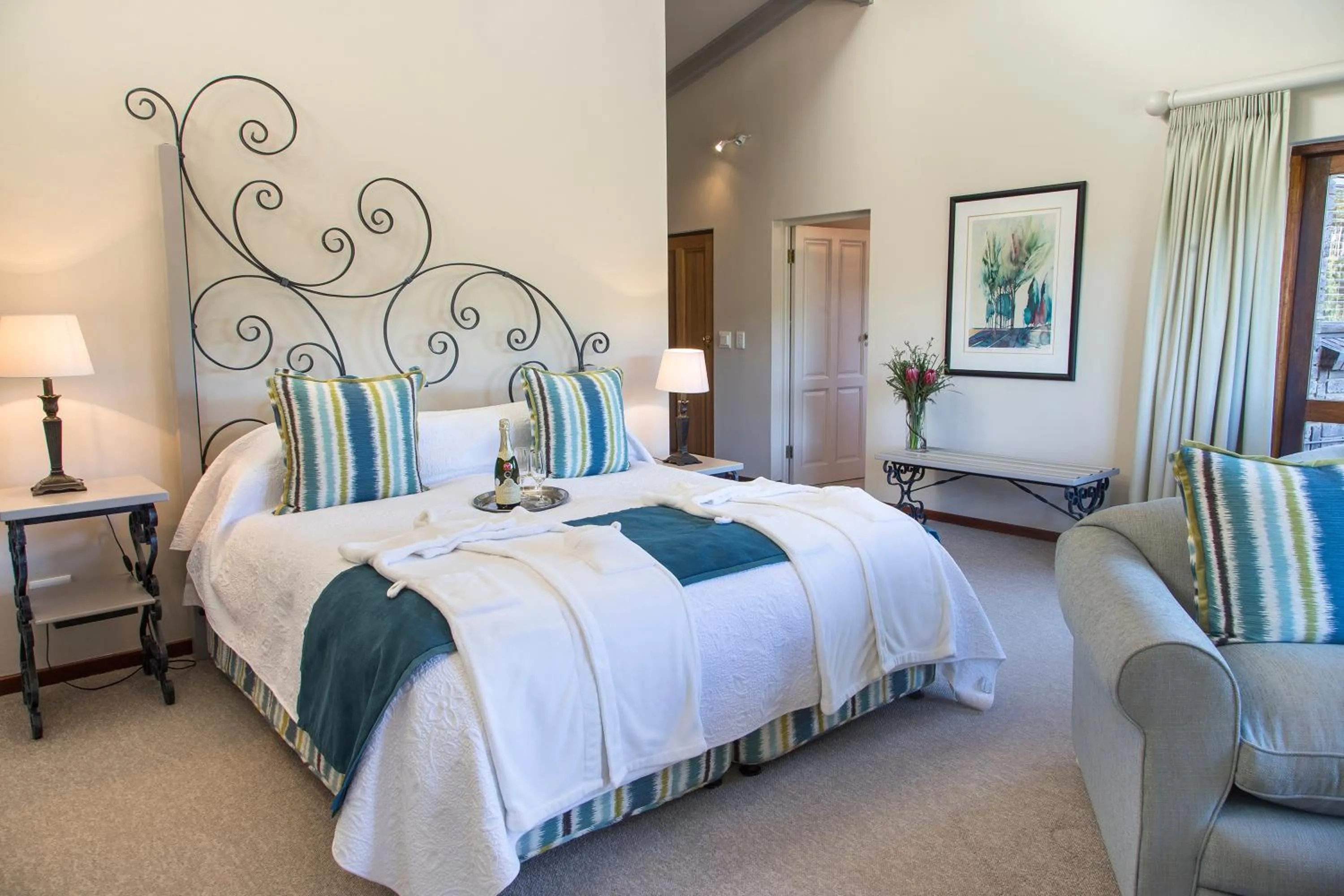 View (from property/room), Bed in The Fernery Lodge & Spa