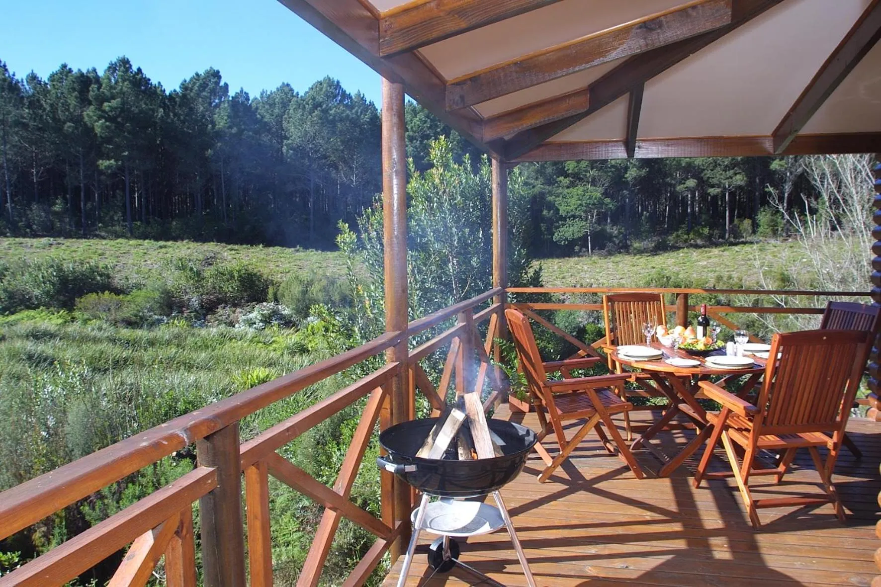 BBQ facilities in The Fernery Lodge & Spa