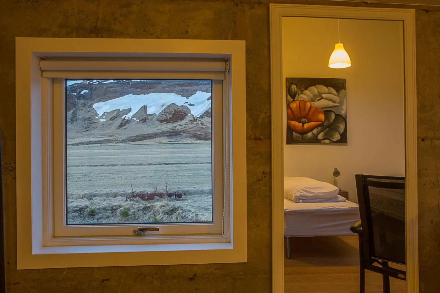 Mountain view in Vogur Country Lodge