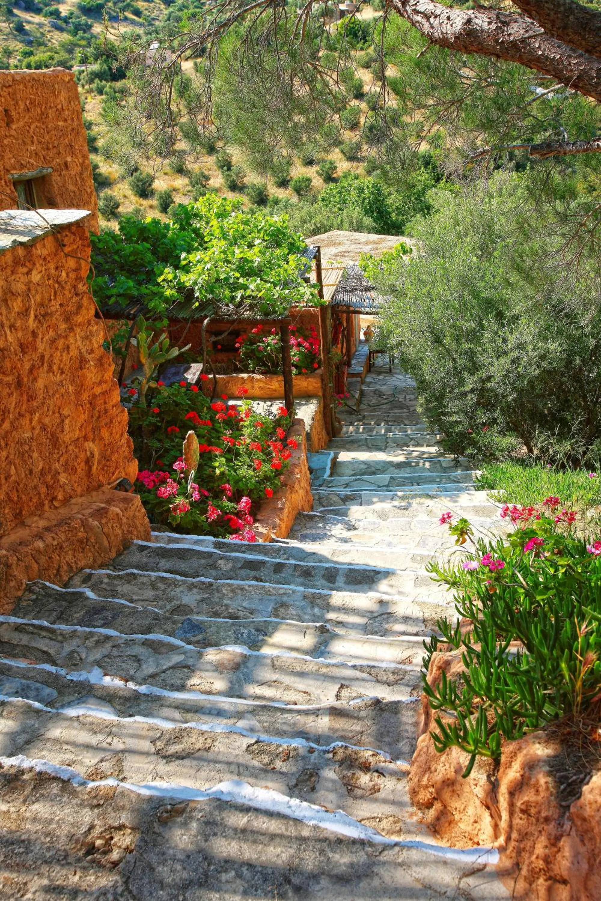 Day in Aspros Potamos