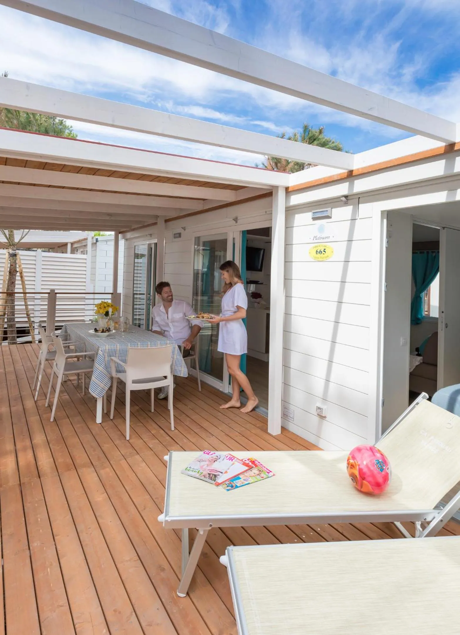 Patio in Vela Blu Camping Village