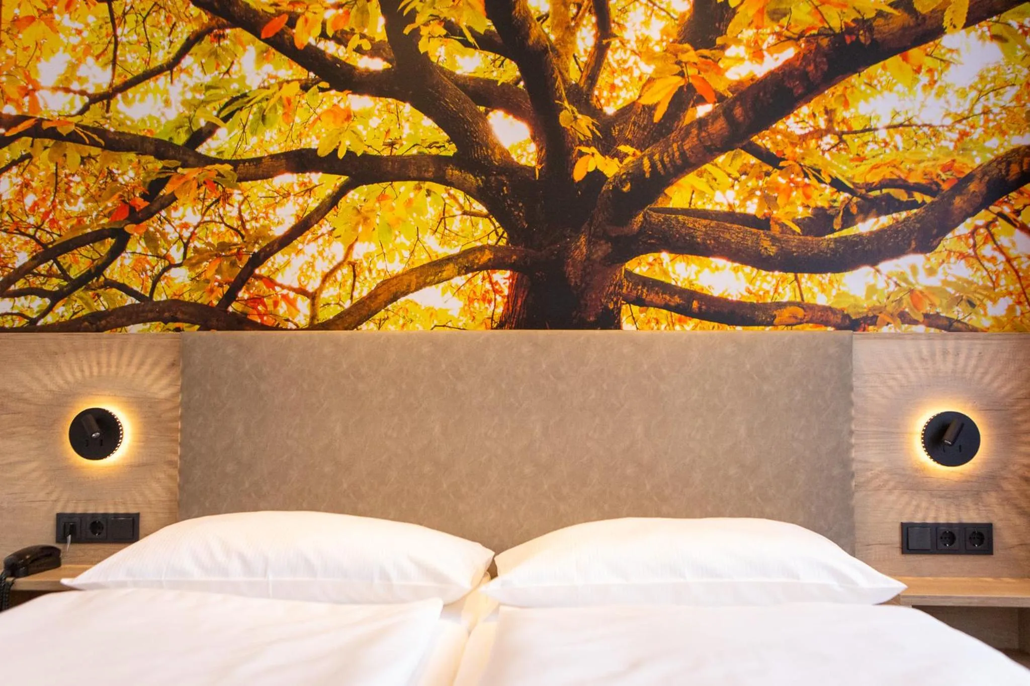 Bed in Hotel garni Grundmühle