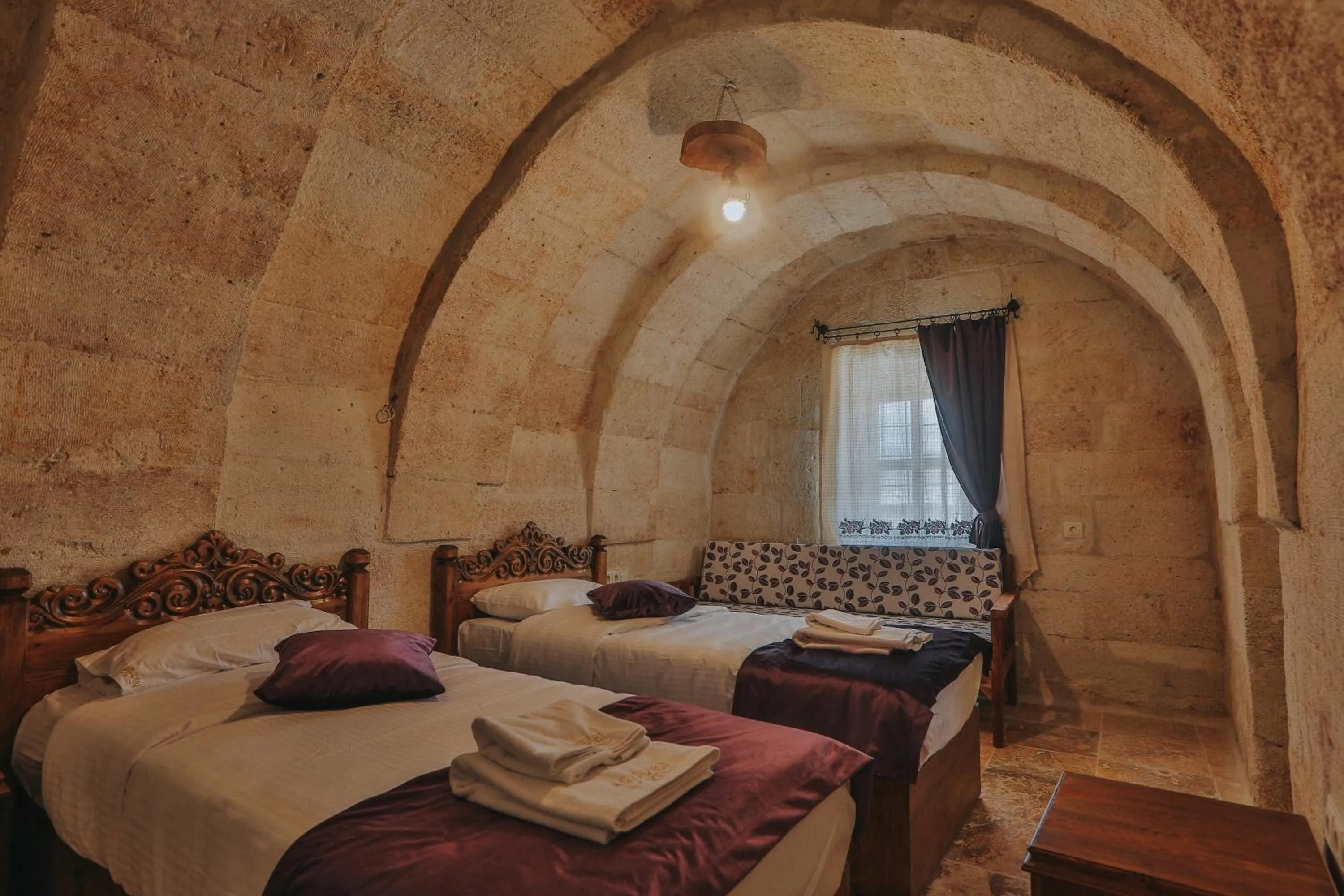 Bed in kayadibi cave hotel