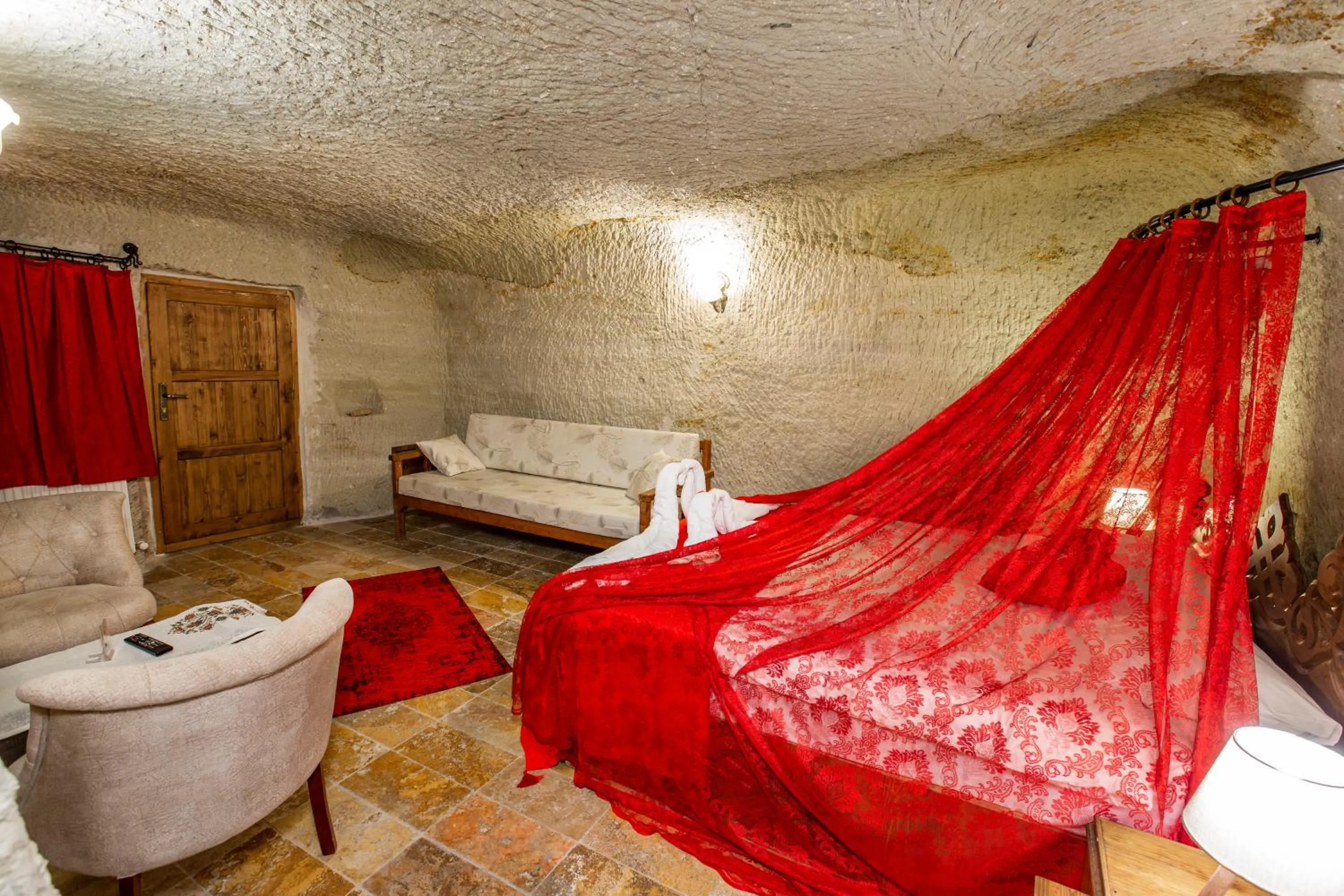 Bed in kayadibi cave hotel