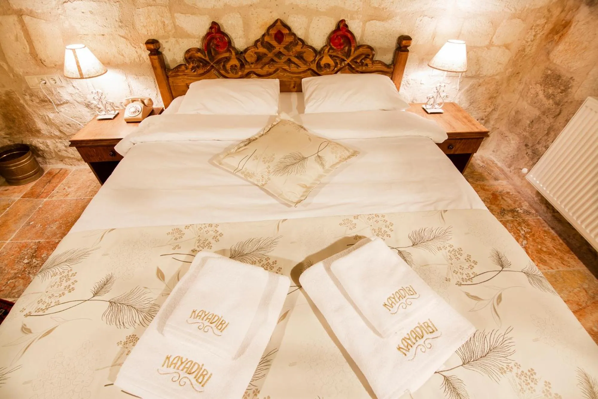 Bed in kayadibi cave hotel