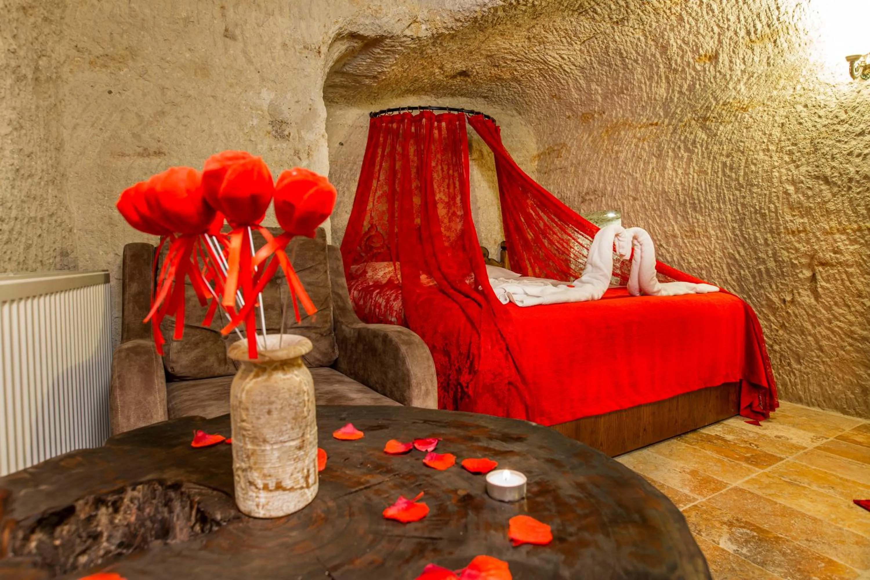 Bed in kayadibi cave hotel