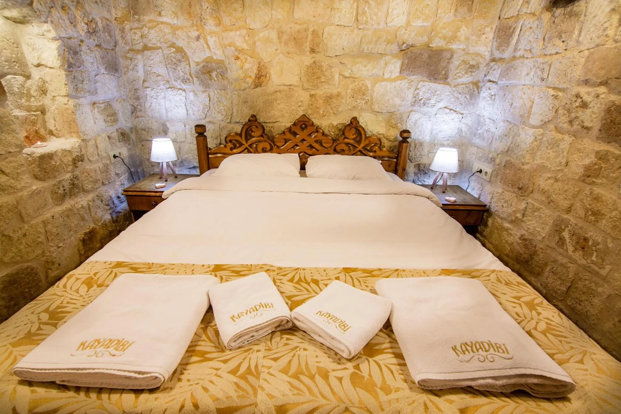 Bed in kayadibi cave hotel