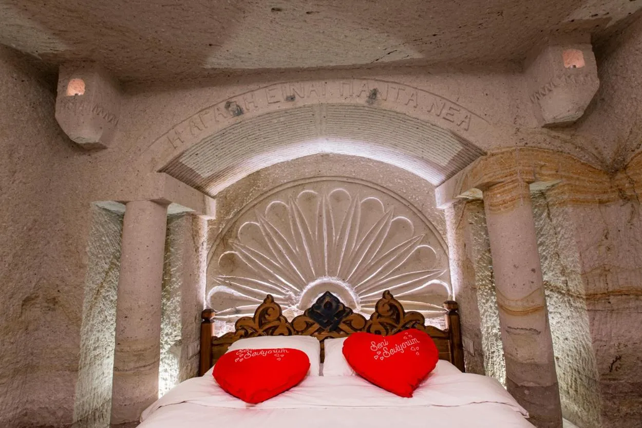 Bed in kayadibi cave hotel