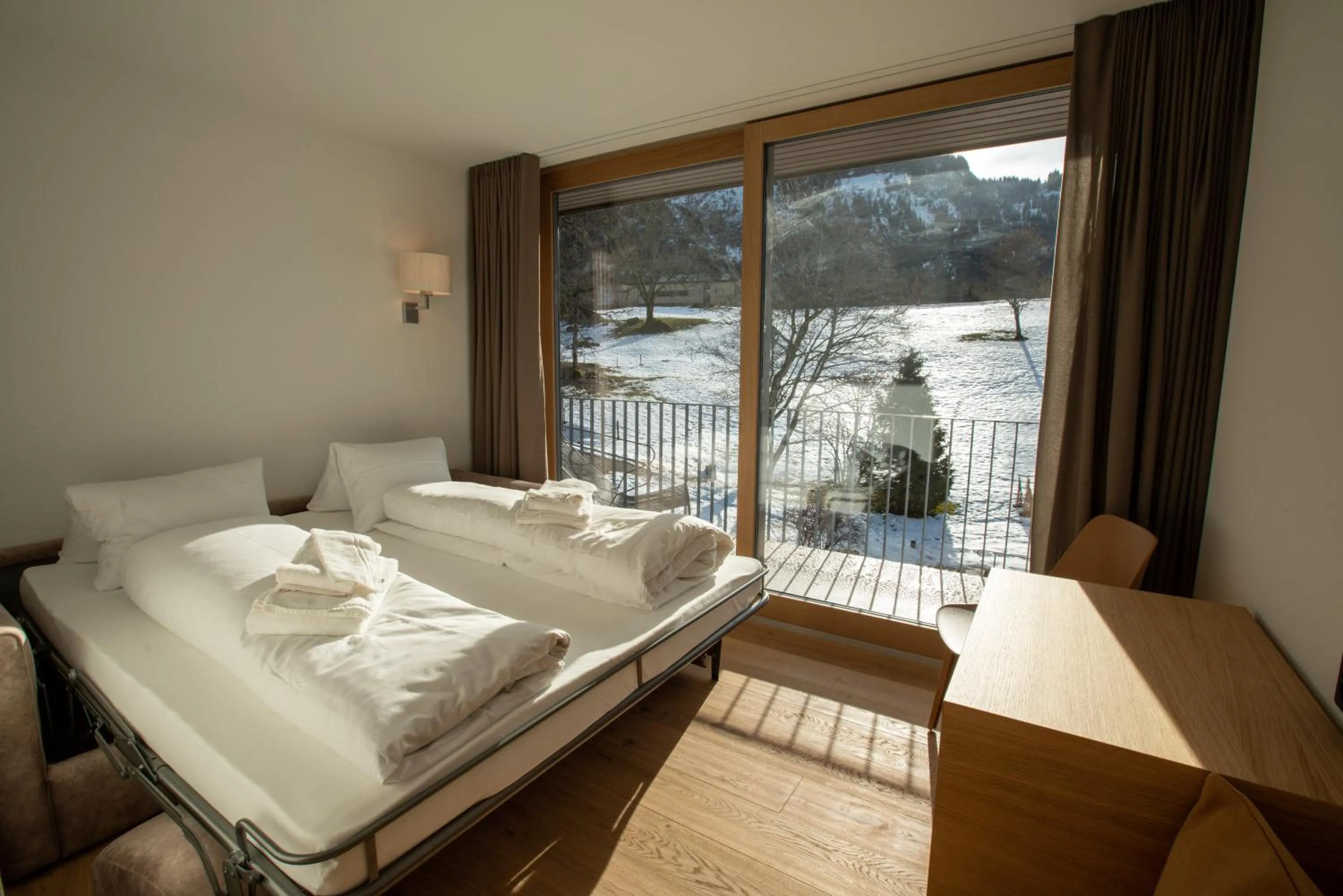 Bed in Hotel Stump's Alpenrose