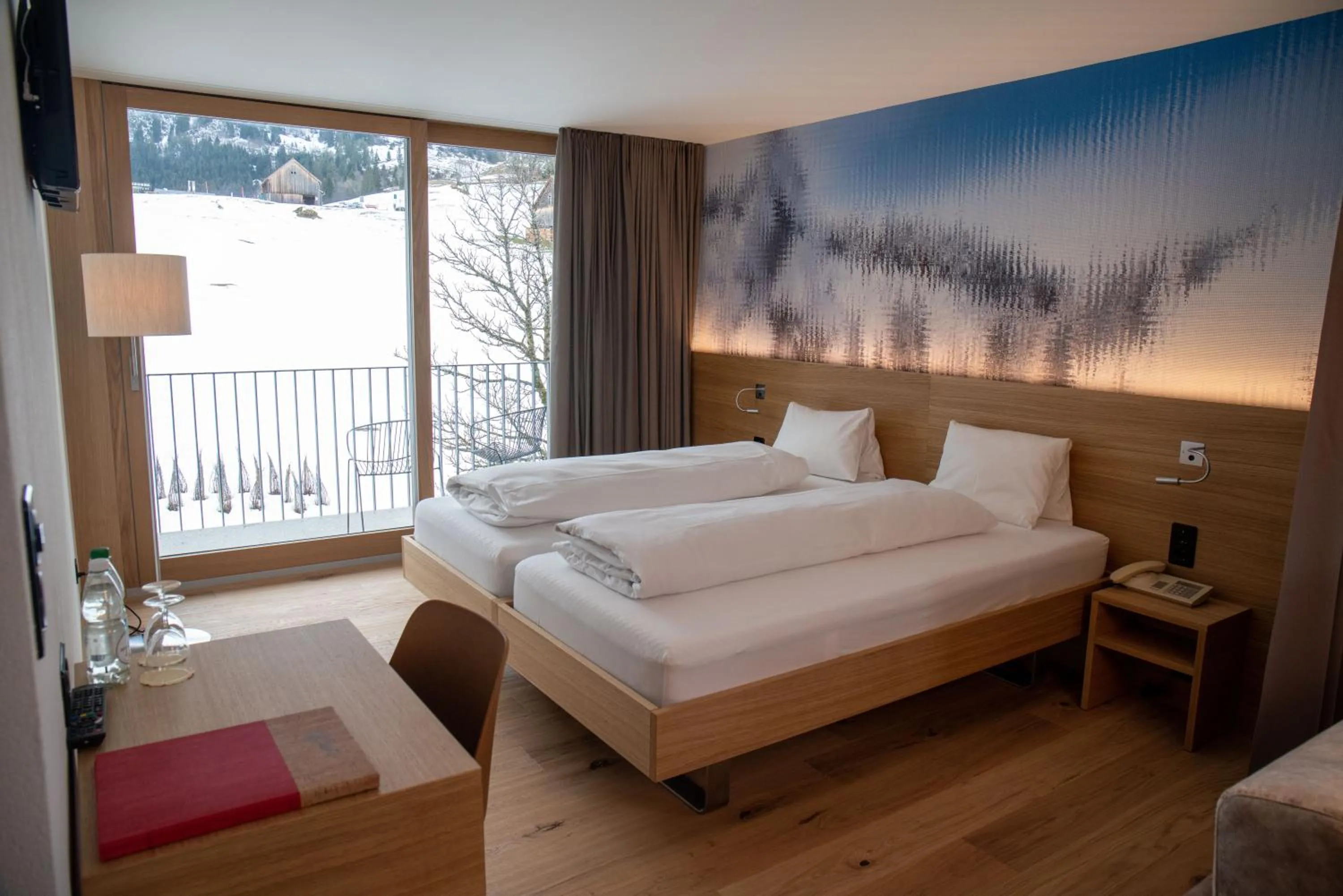 Bed in Hotel Stump's Alpenrose