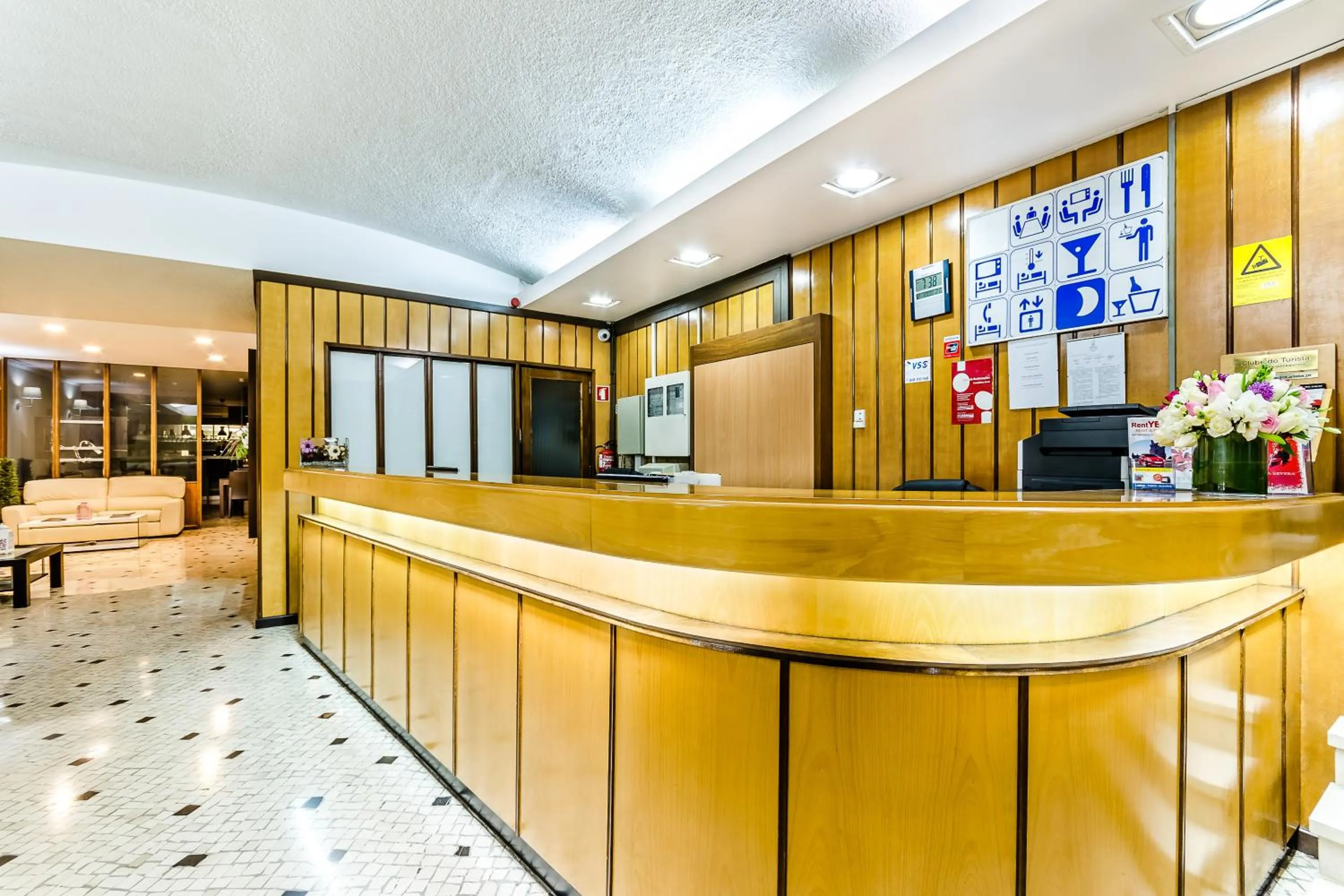 Lobby or reception in Hotel Flamingo