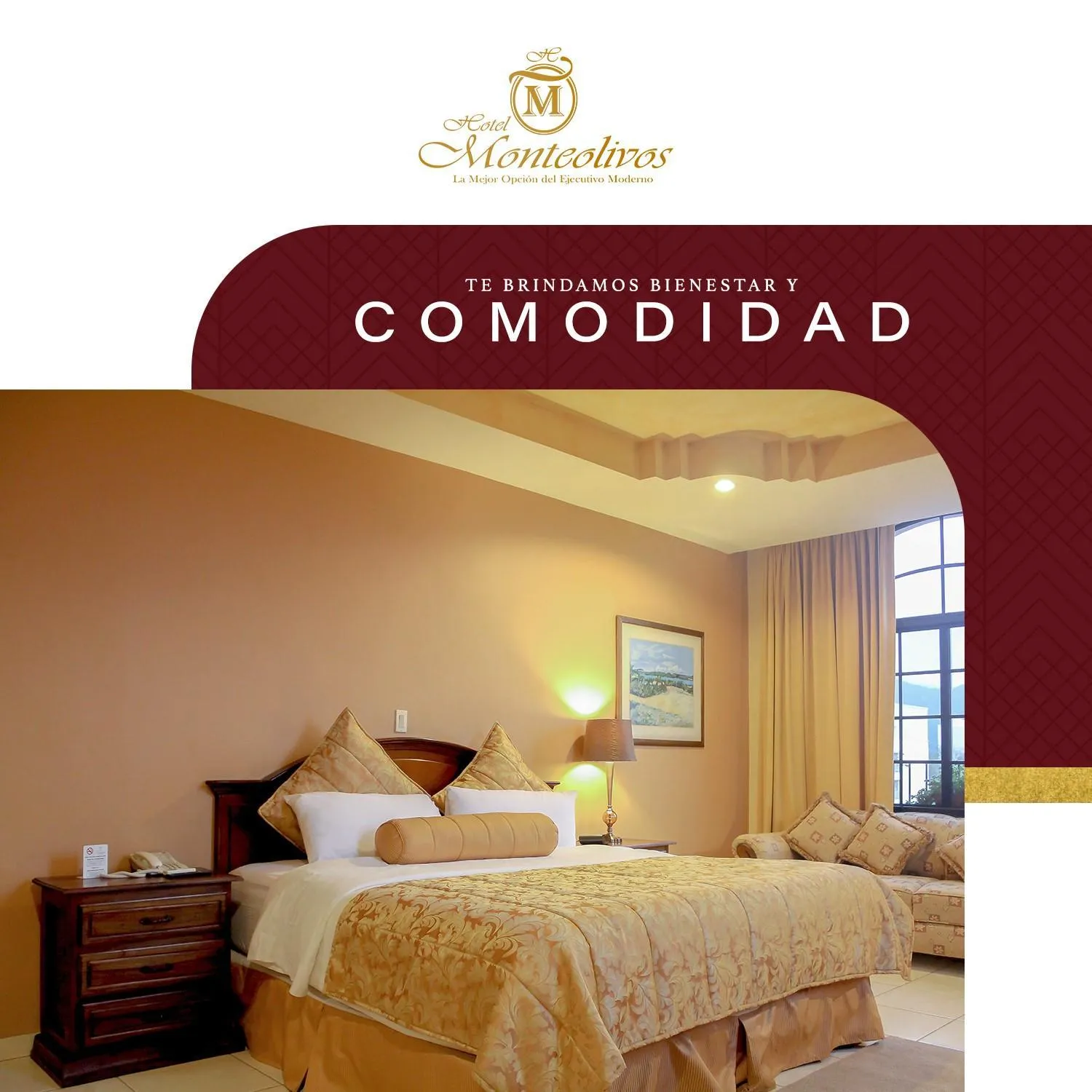 Bed in Hotel Monteolivos